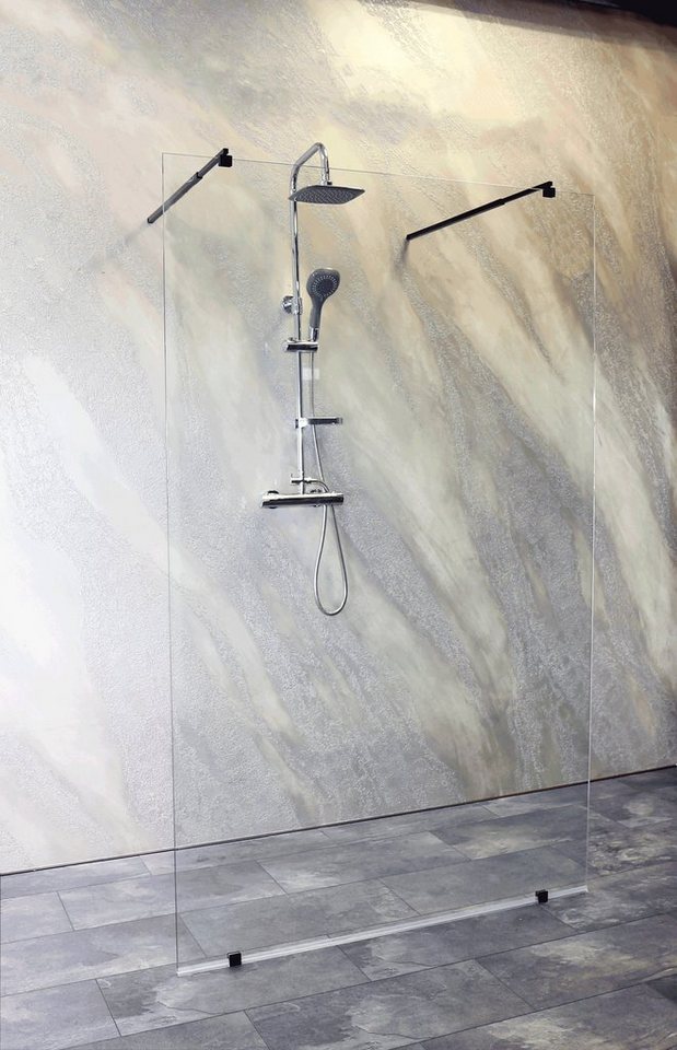 Thumbnail - Sanotechnik Walk-in-Dusche Freedom I Black, Einscheibensicherheitsglas