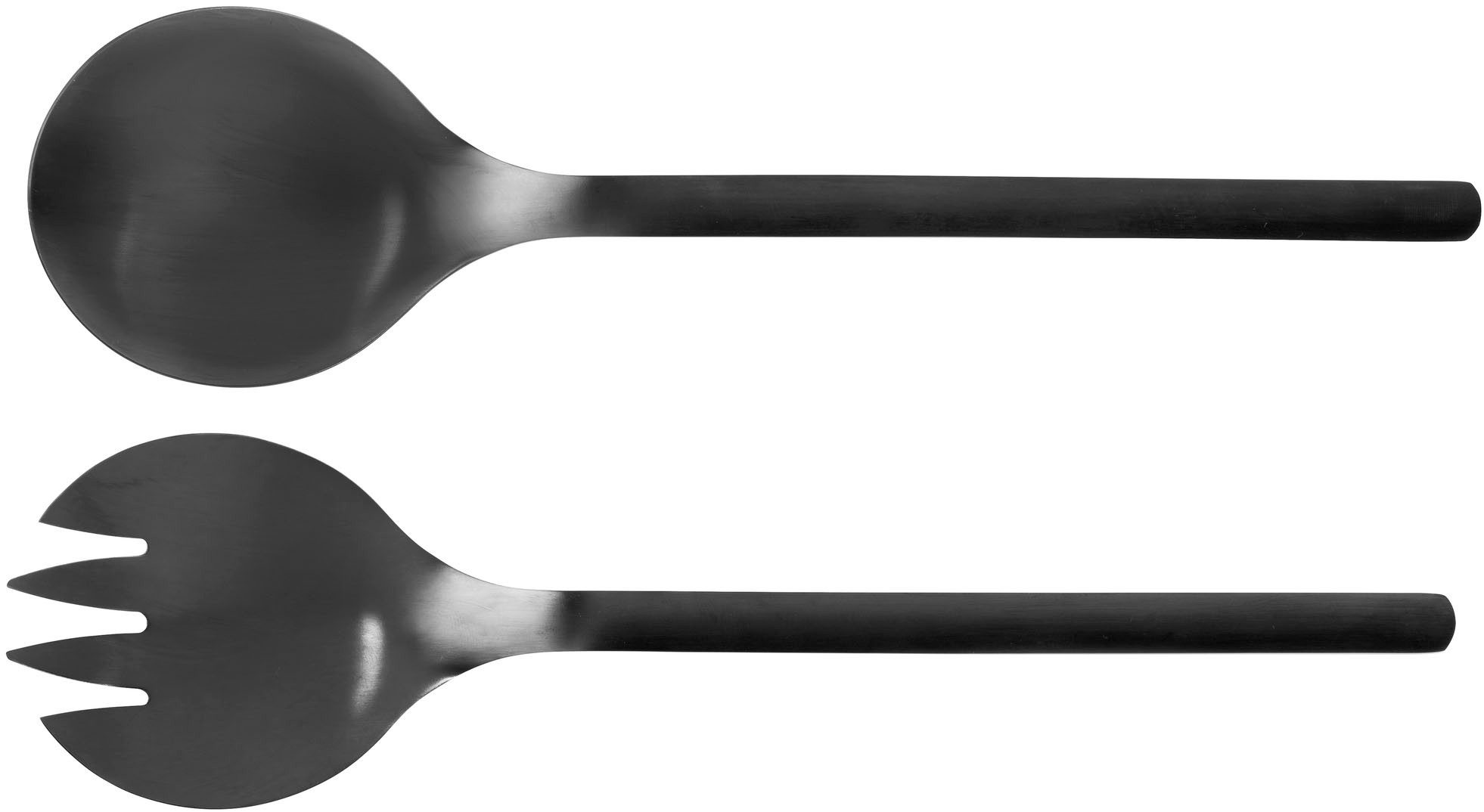 WENKO Salatbesteck Modell Nagy (Set, 2-tlg), aus rostfreiem Edelstahl, mit extra großer Aufnahmefläche
