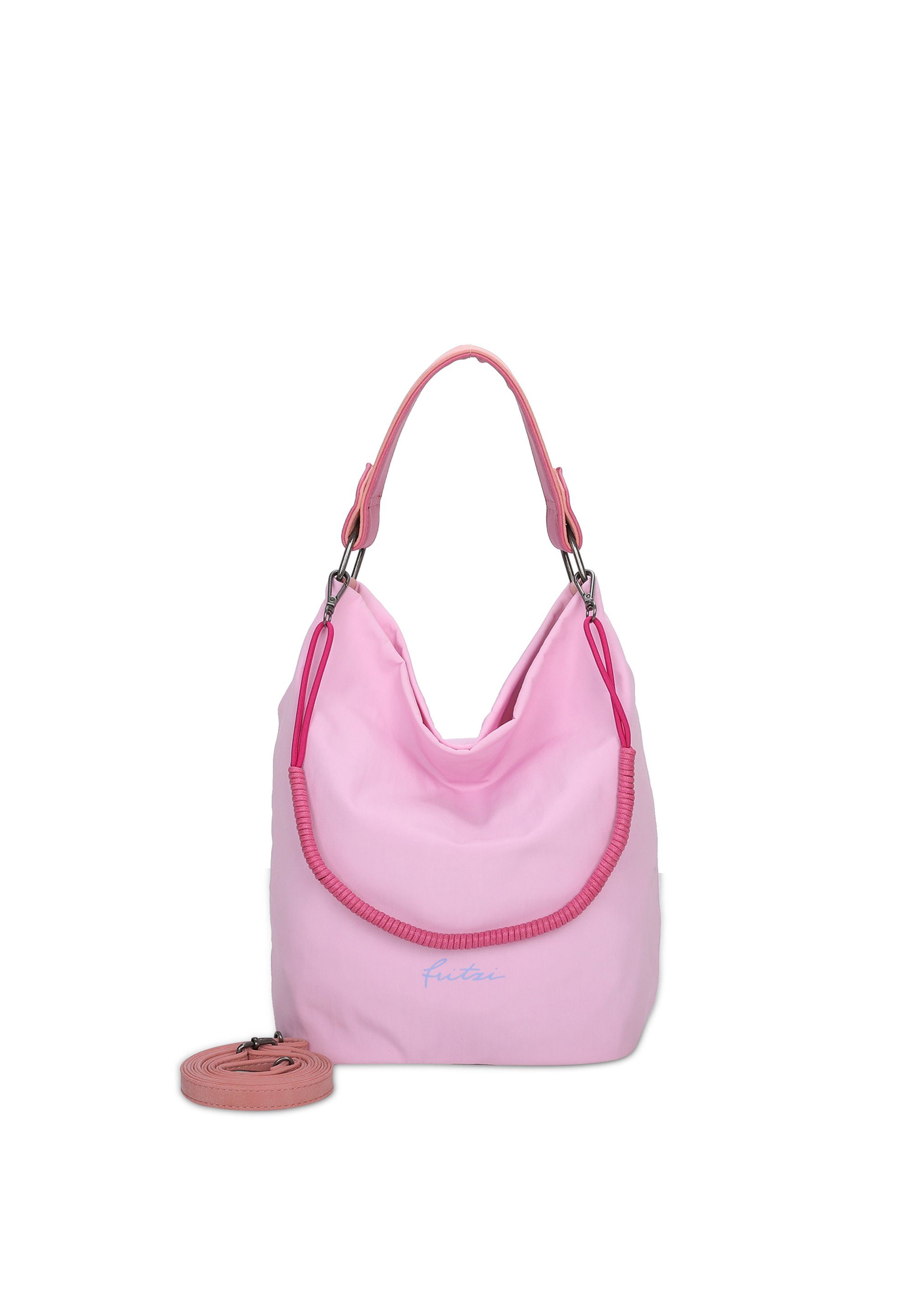 Fritzi aus Preußen Schultertasche Jimbo02, in matter Nylonqualität rosa