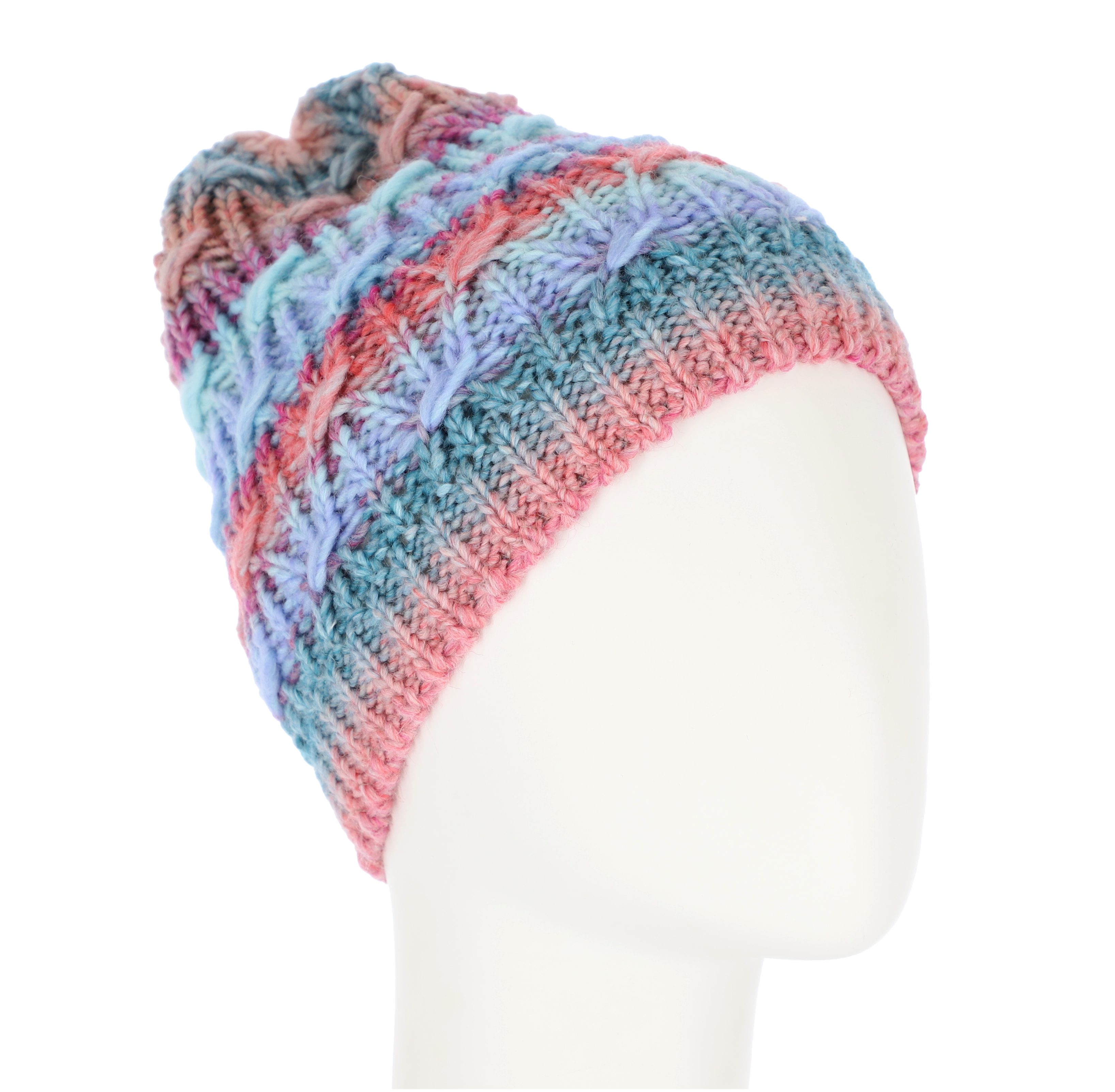 halsüberkopf Accessoires Strickmütze Multicolor mit Innenfleece günstig online kaufen