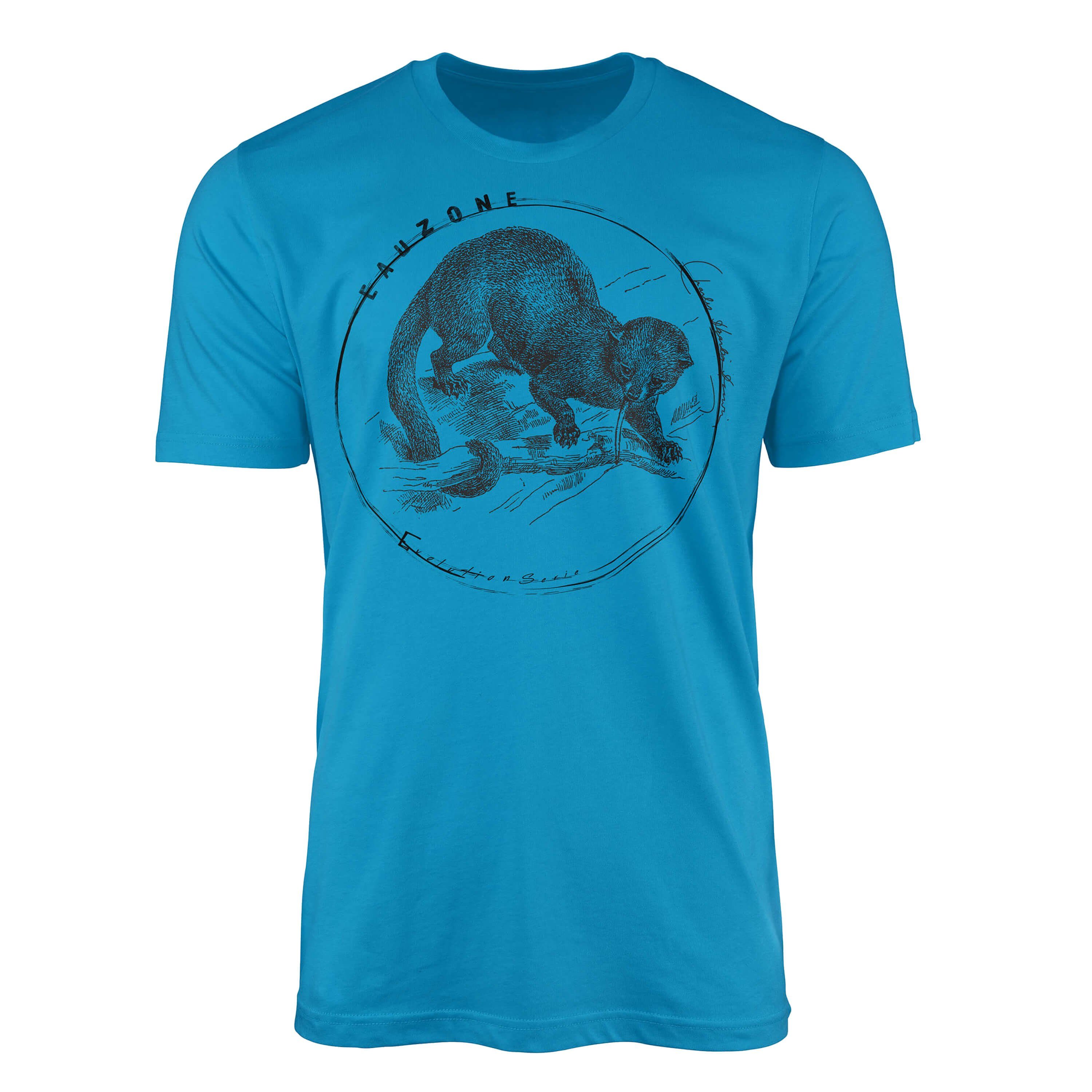Sinus Art T-Shirt Evolution Herren T-Shirt Wickelbär Atoll