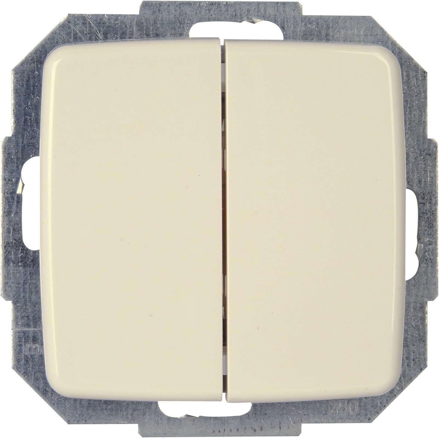 Kopp Schalter Kopp Rivo Universal Lichtschalter Aus Wechselschalter beleuchtet Creme, und Wechsel Universalschalter mit