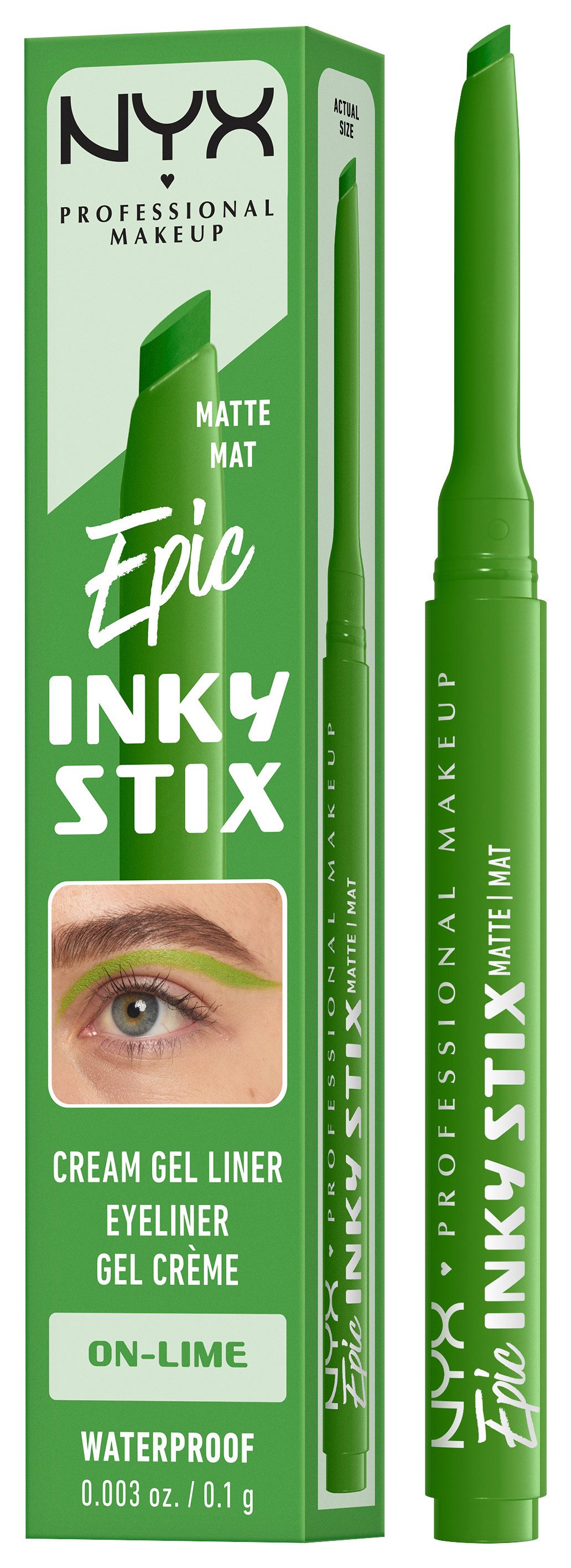 NYX PROFESSIONAL MAKEUP Eyeliner EPIC INKY STIX CREAM GEL EYELINER, ideal für definierte Lidstriche und vielfältige, ausdrucksstarke Looks
