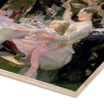 Posterlounge Holzbild Peder Severin Krøyer, Hip, Hip, Hurra!, Esszimmer Malerei