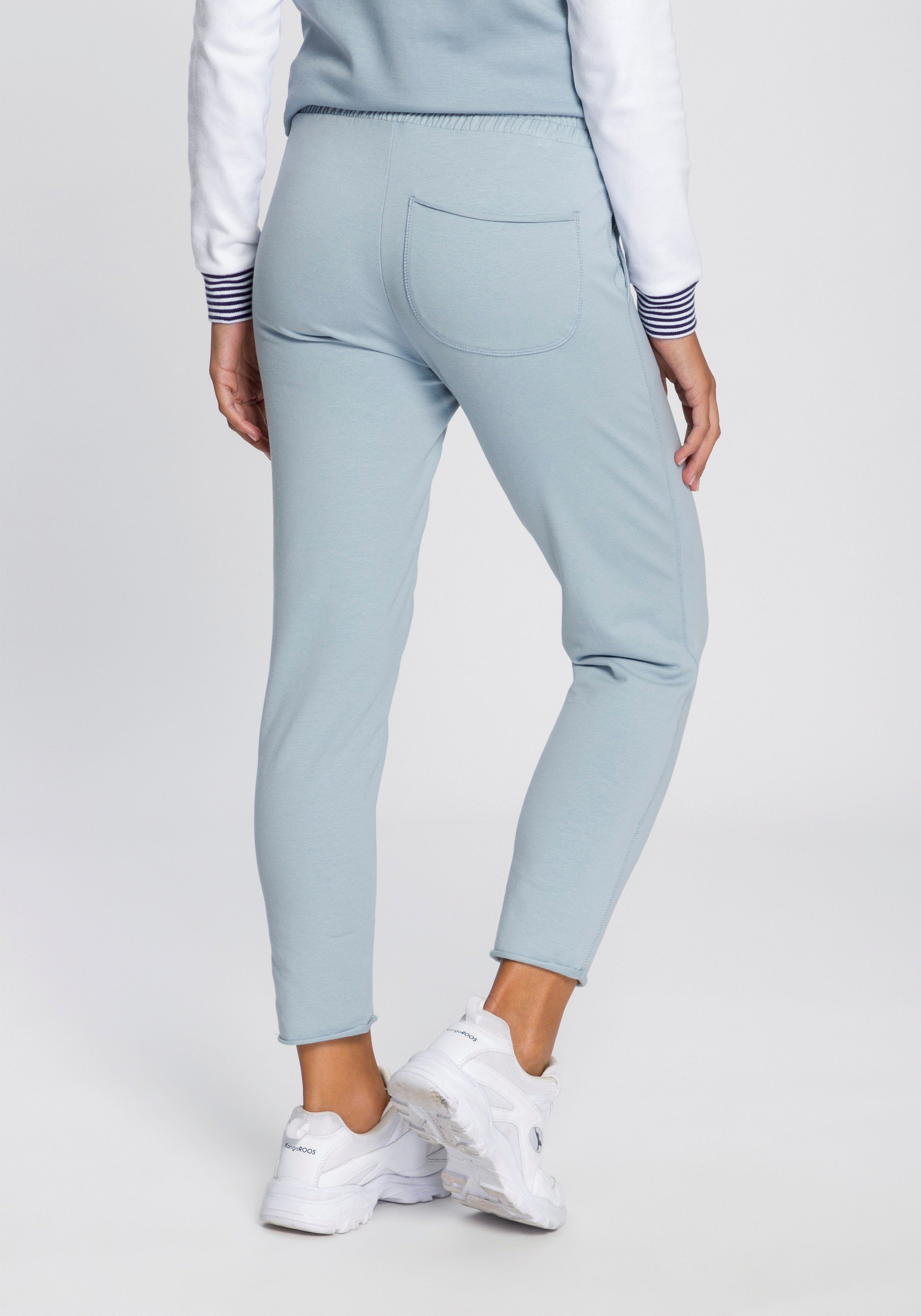 KangaROOS Jogginghose in 7/8-Länge mit Logo-Druck günstig online kaufen