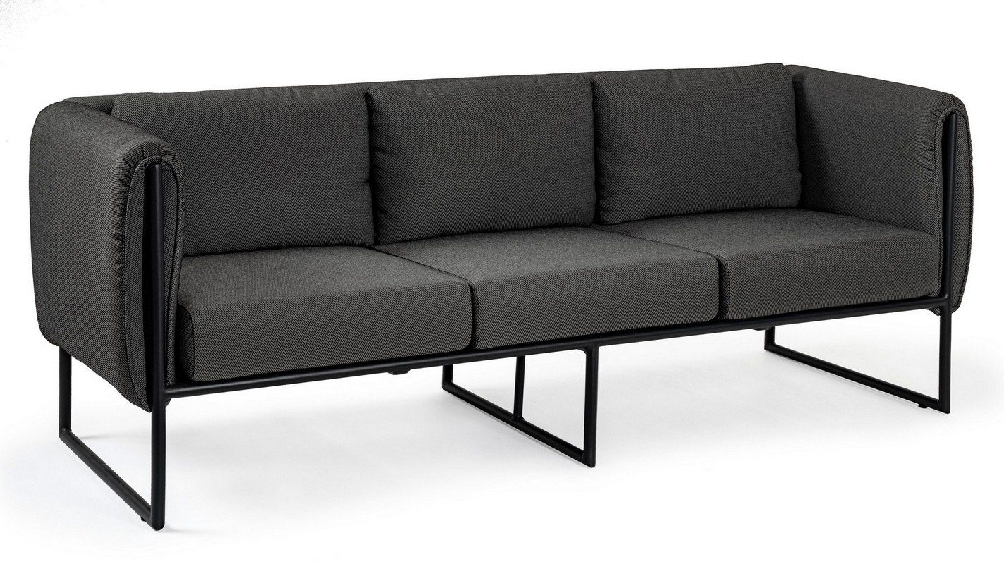 Pixel Couch Natur24 Aluminium Sofa Sofa Sofa Anthrazit 186x74x72cm