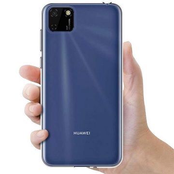 CoolGadget Handyhülle Transparent Ultra Slim Case für Huawei Y5p 5,45 Zoll, Silikon Hülle Dünne Schutzhülle für Huawei Y5p Hülle