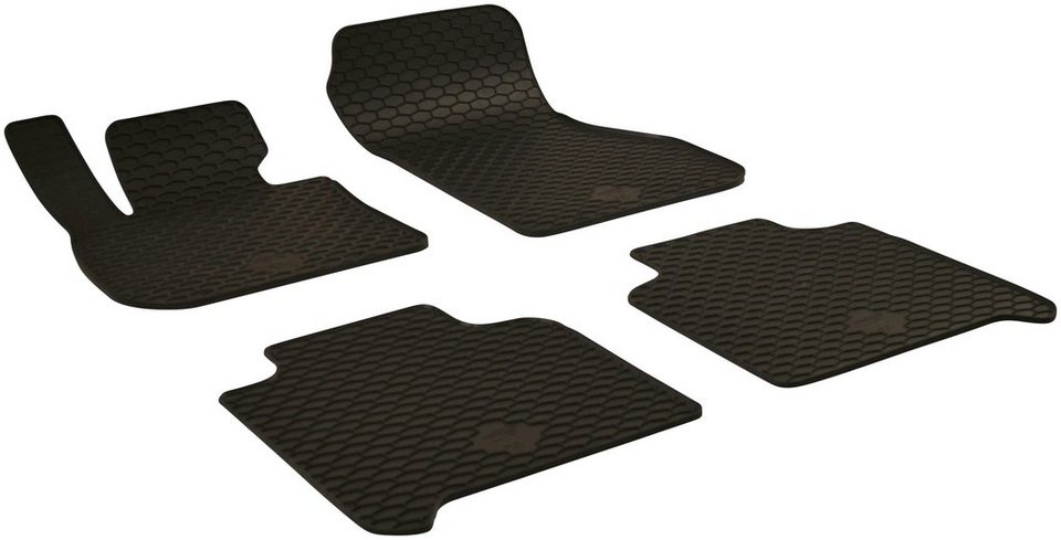 WALSER Passform-Fußmatten (4 St), für BMW 2er F46 Gran Tourer Großr.lim.,  für BMW 2 (F46) 07/2014-Heute