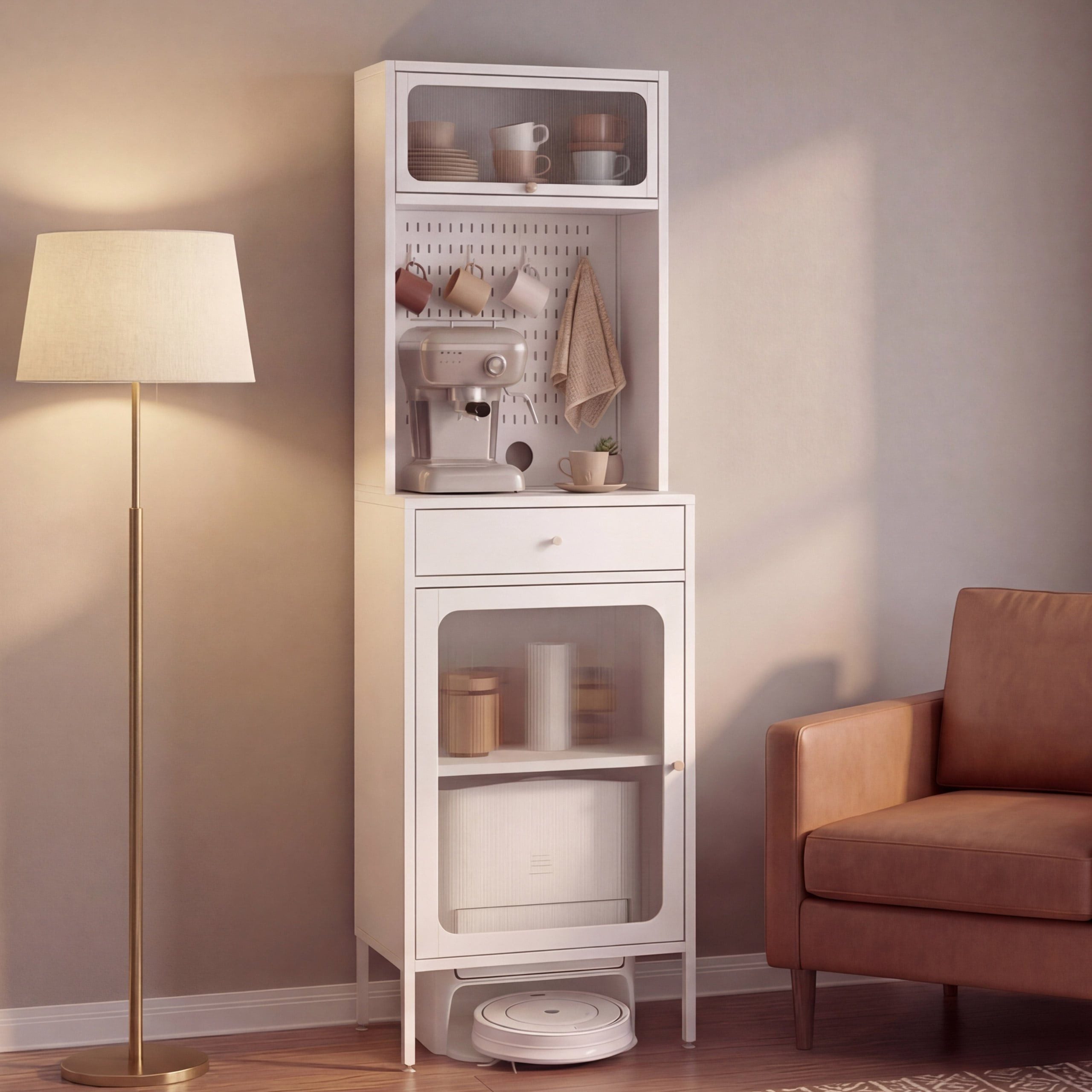 MCW Highboard MCW-P99, Türe mit Magnetverschluss