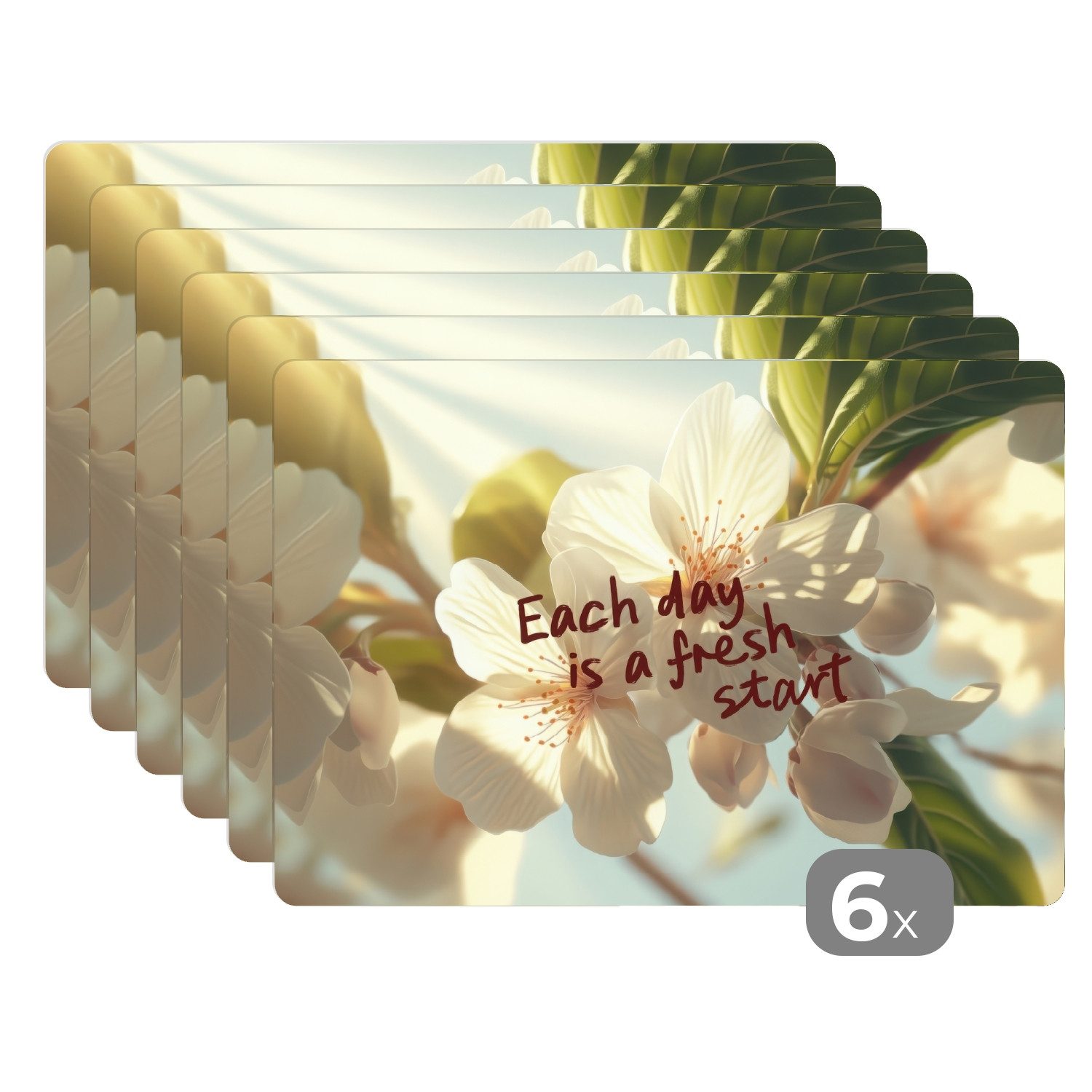 MuchoWow Platzset Blüten - Sonnenlicht - günstig online kaufen