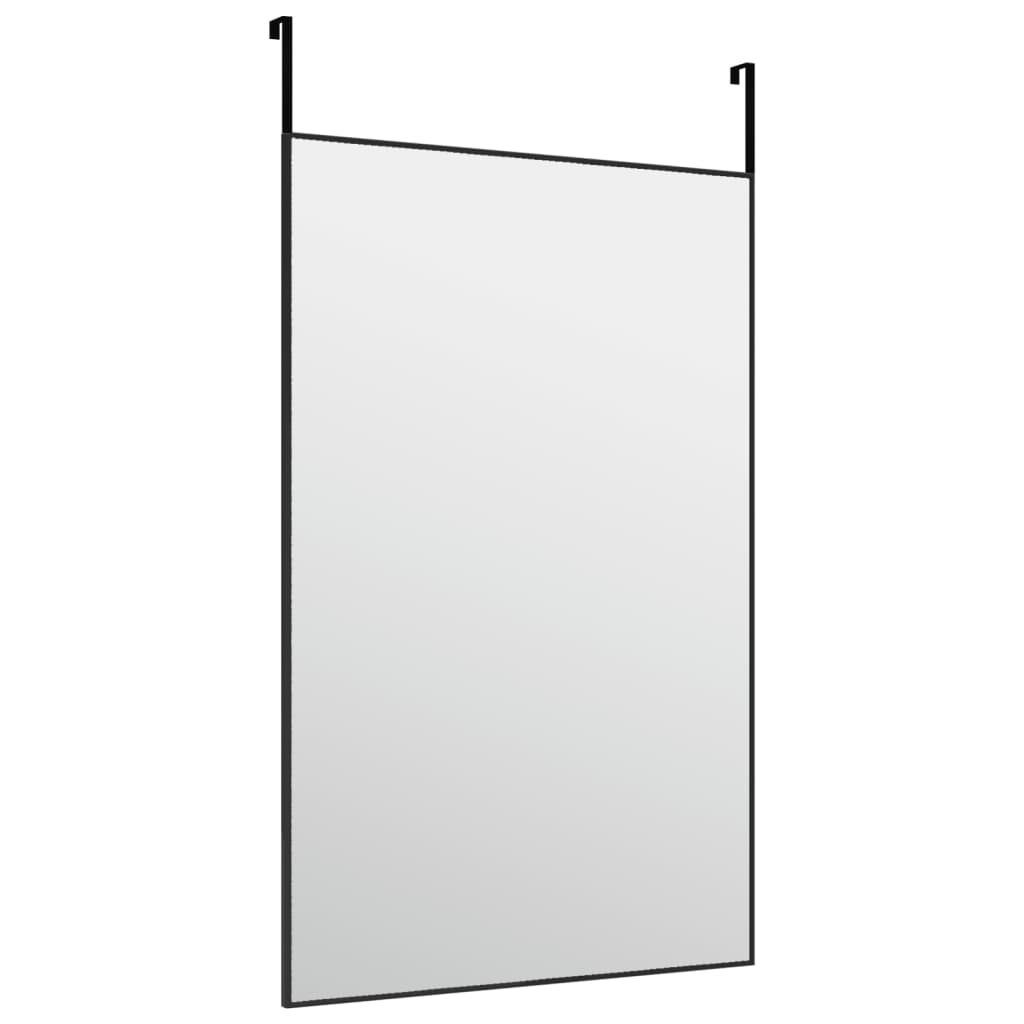 Aluminium Wandspiegel furnicato Glas und Türspiegel cm 50x80 Schwarz