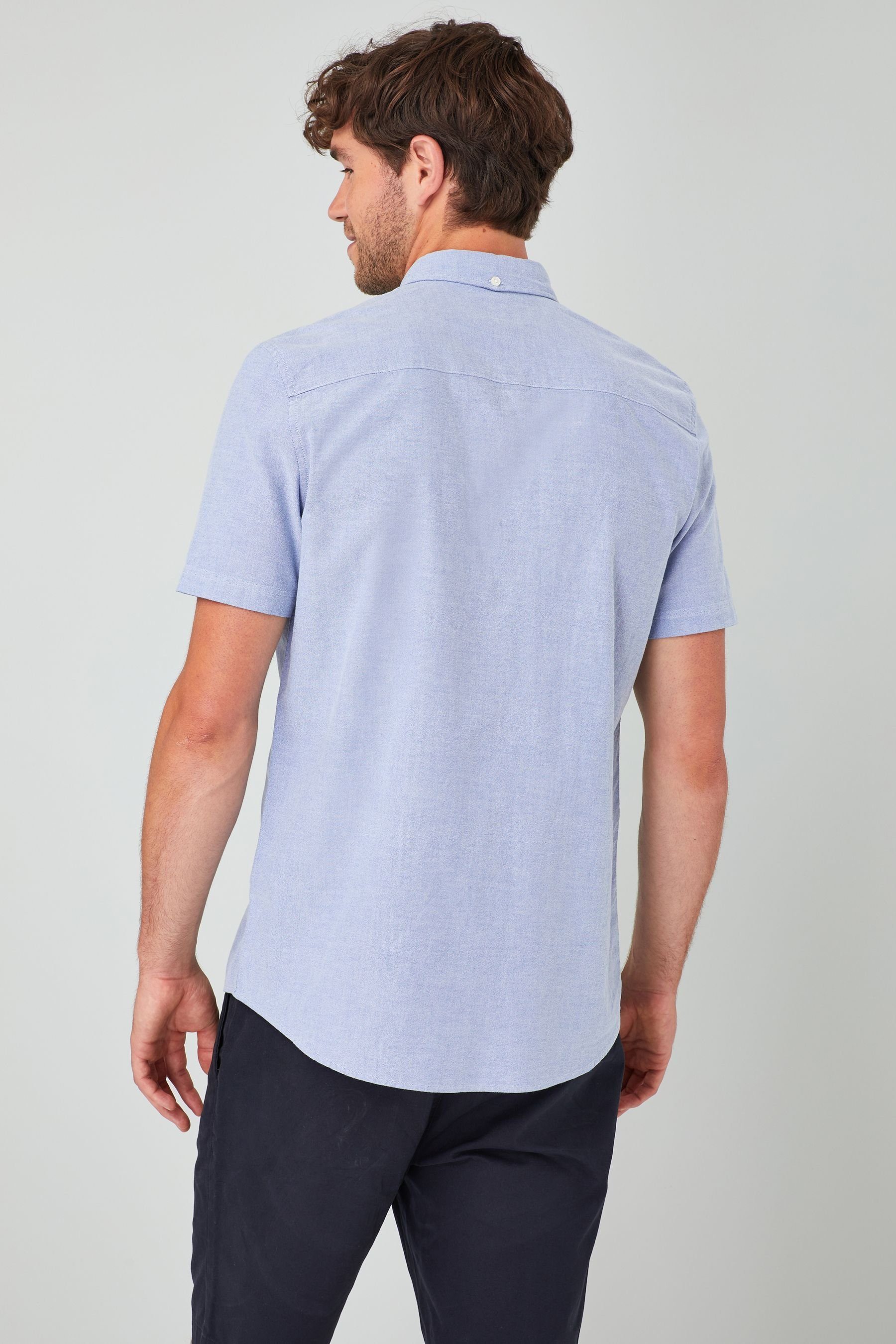 Next Kurzarmhemd Kurzärmeliges Oxford-Hemd (1-tlg) günstig online kaufen