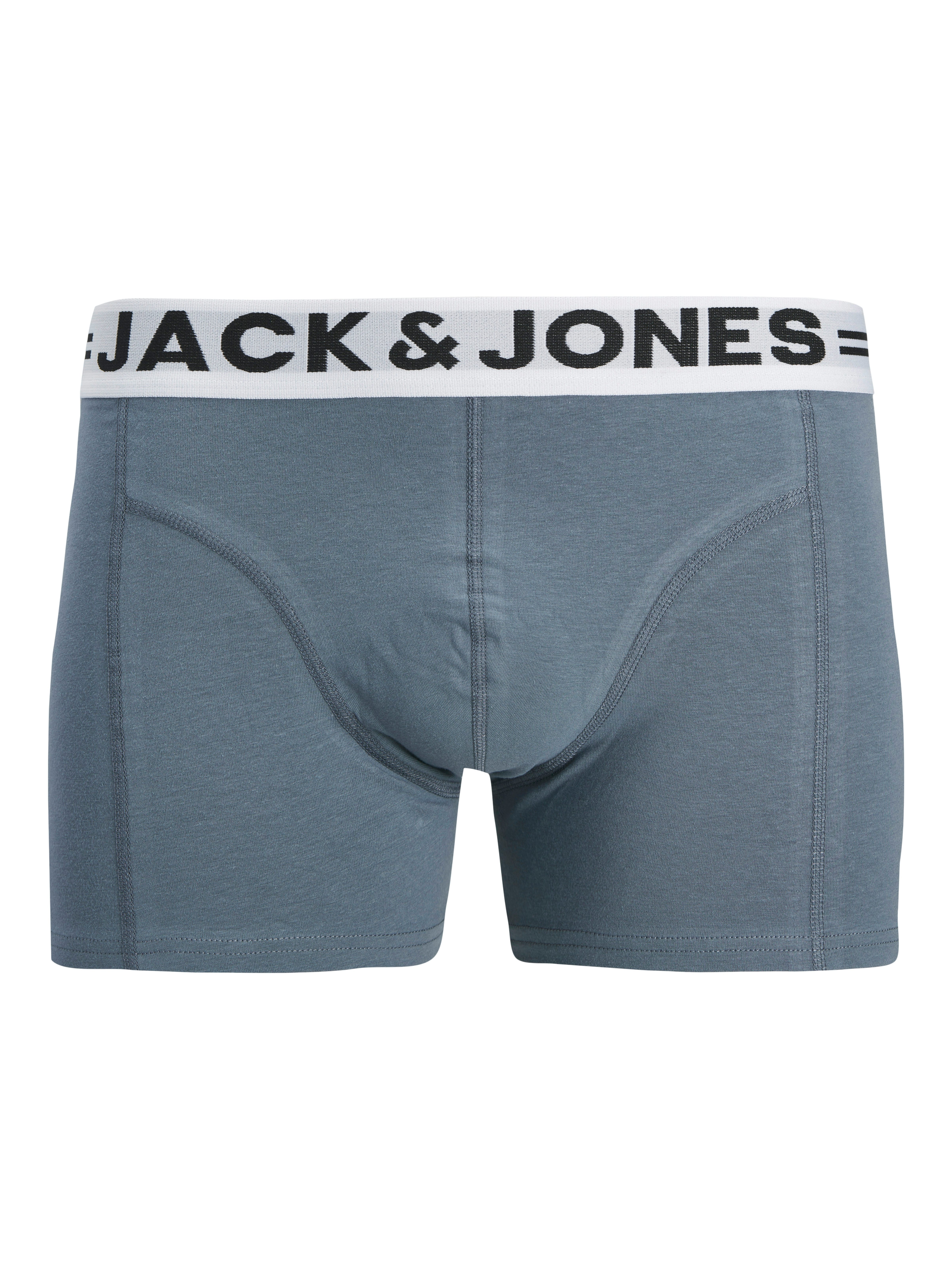Jack & Jones Boxer Sense Trunks (Packung, 3-St., 3er-Pack) Baumwollmischung, elastisches Bündchen