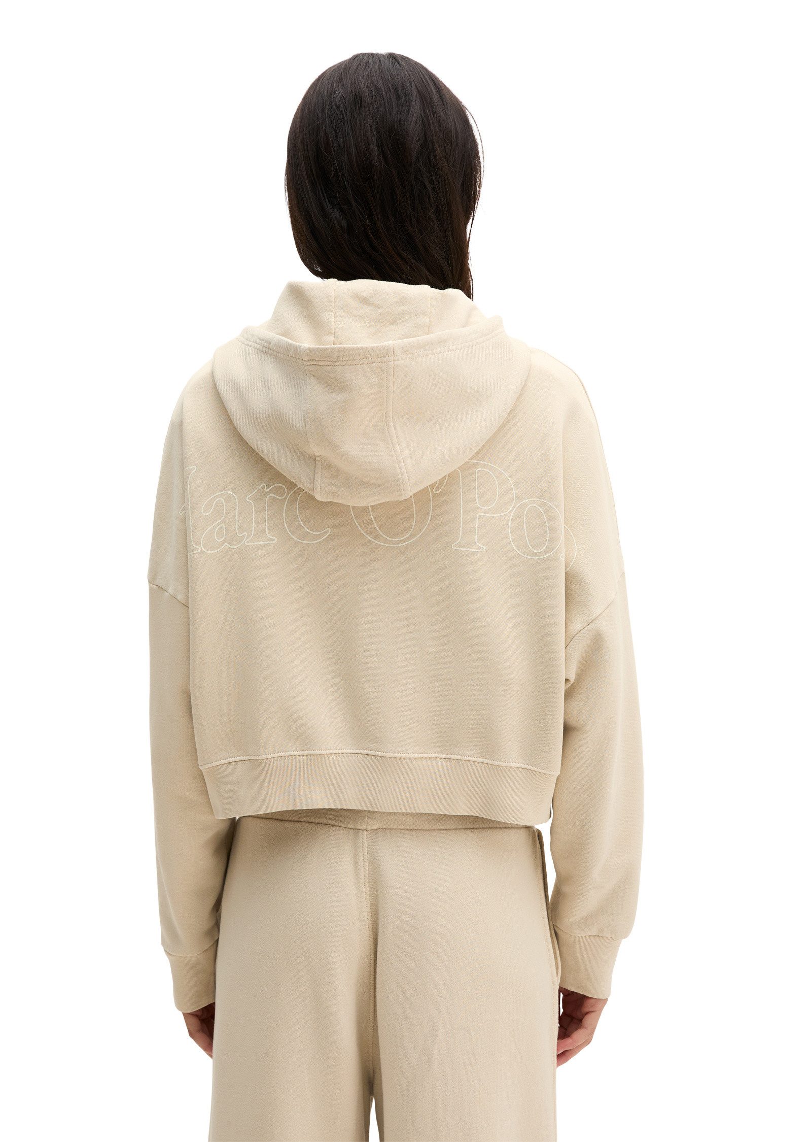 Marc O'Polo Sweatjacke mit recycelter Baumwolle