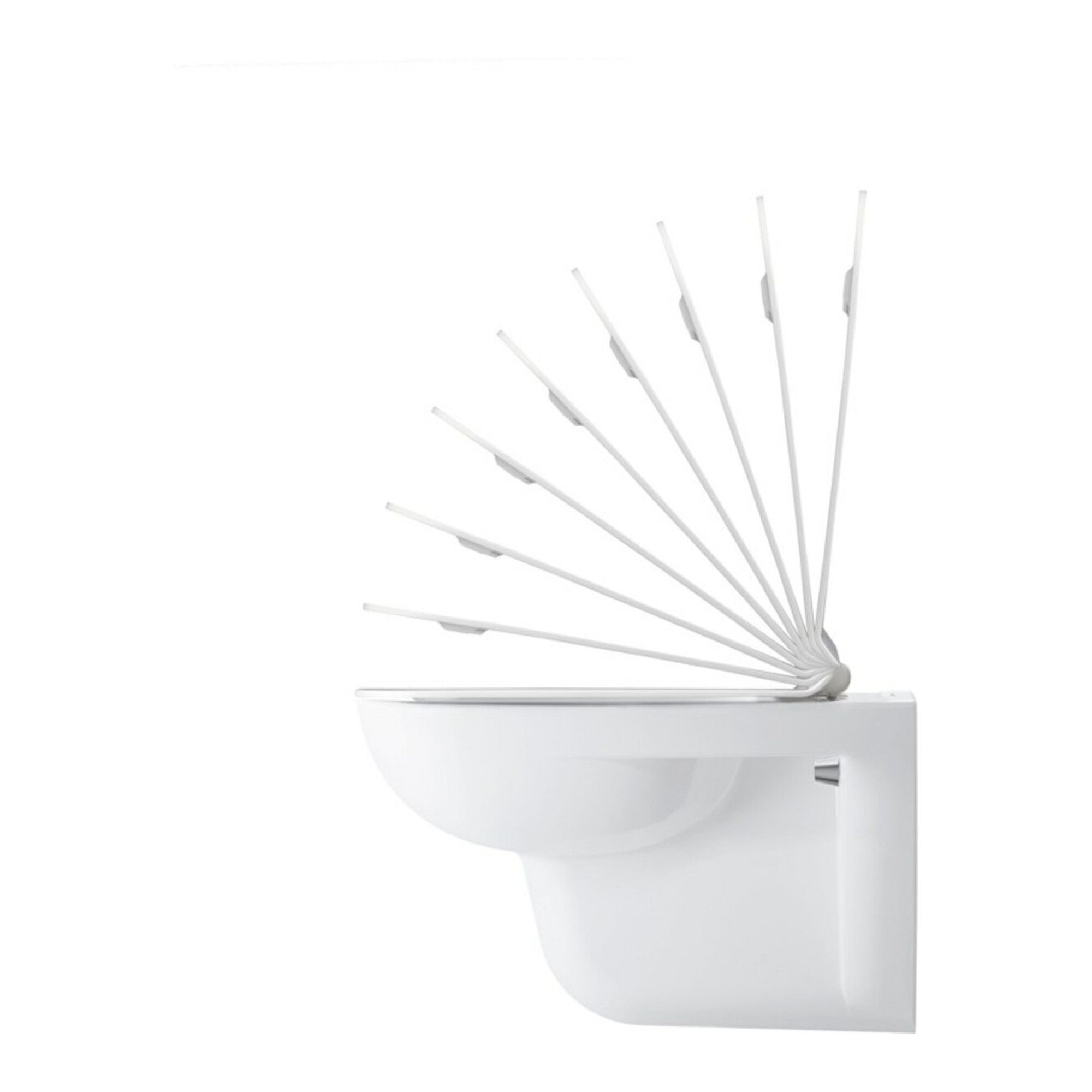 Duravit WC-Sitz Duravit WC-Sitz D-Code o. Absenkaut. Scharniere Edelstahl, weiß