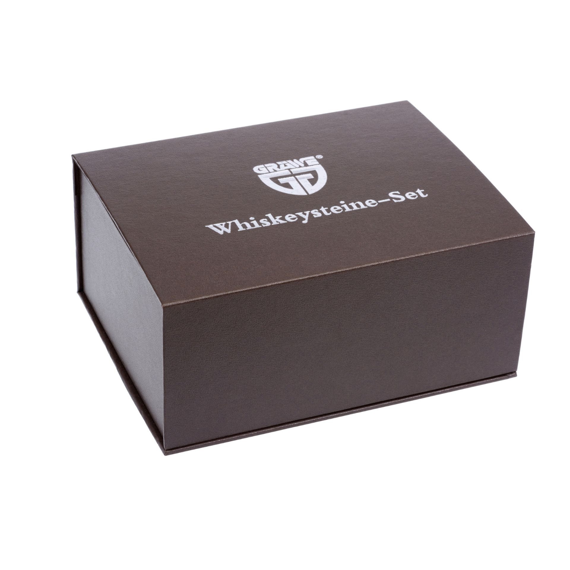 GRÄWE Eiswürfel-Steine 9-teiliges Whiskey Geschenk-Set, Gekühlter, unverwässerter Whisky-Genuss