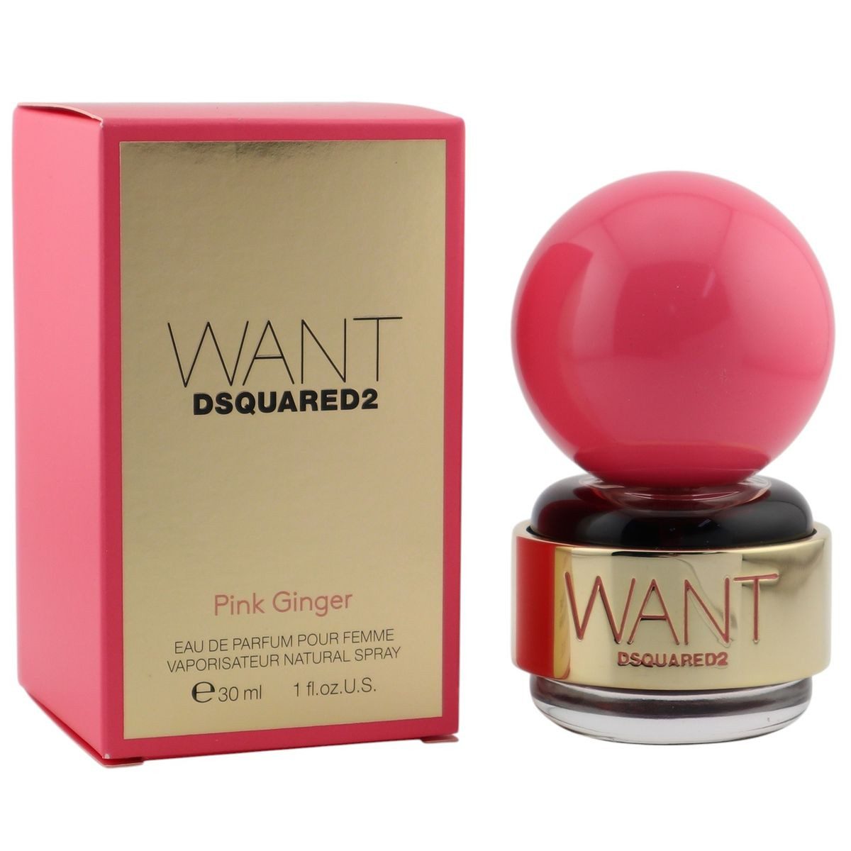 Dsquared2 Eau de Parfum Dsquared² Want Pink Ginger Eau de Parfum Spray 30 ml Dsquared2