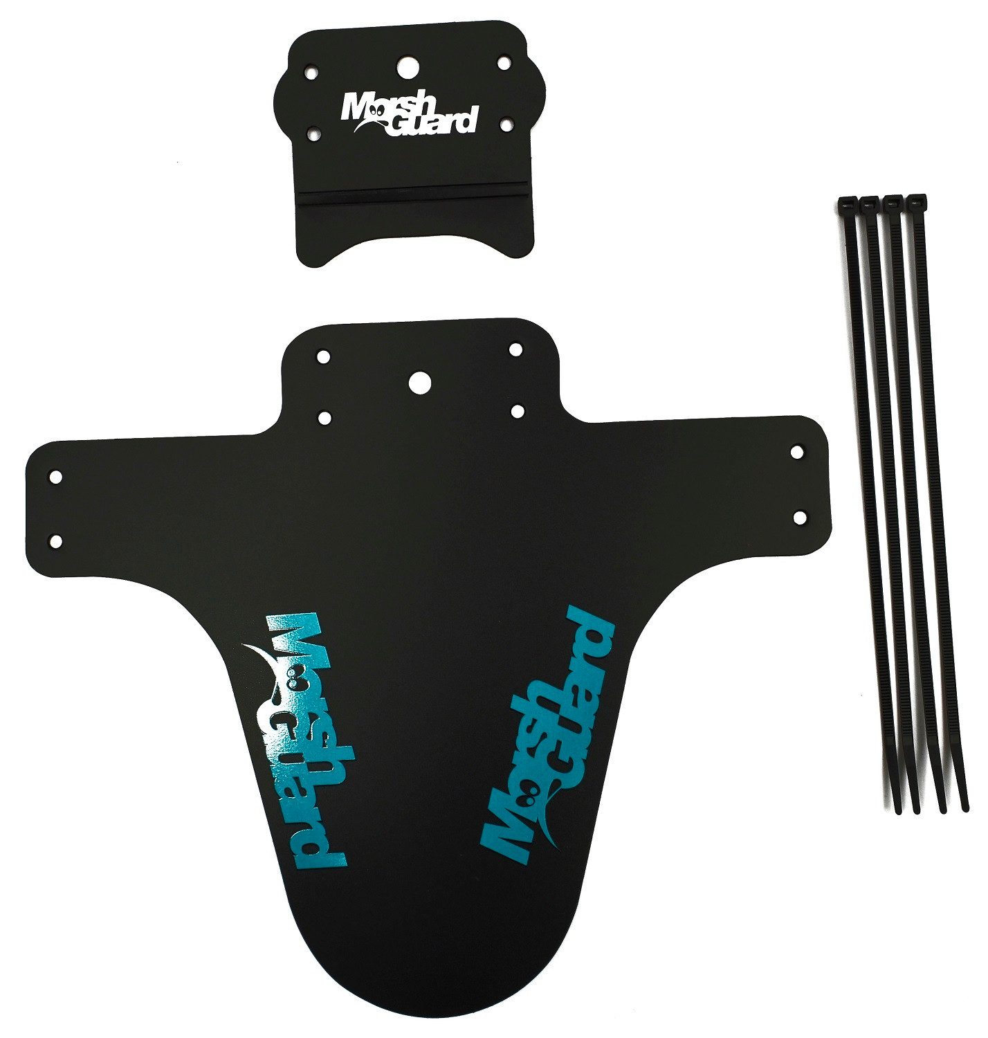 Marsh Guard Schutzblech Marsh Guard Plus Mud Schutzblech Fender Schwarz/Logo TÜRKIS