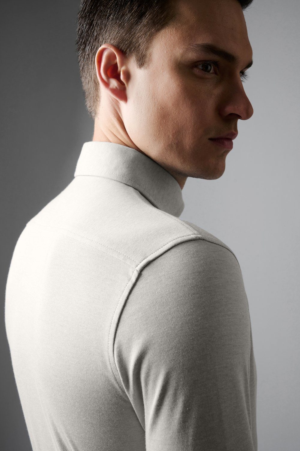 DESOTO Langarmhemd Jerseyhemd Essential Hai langarm Flexibler Stretch