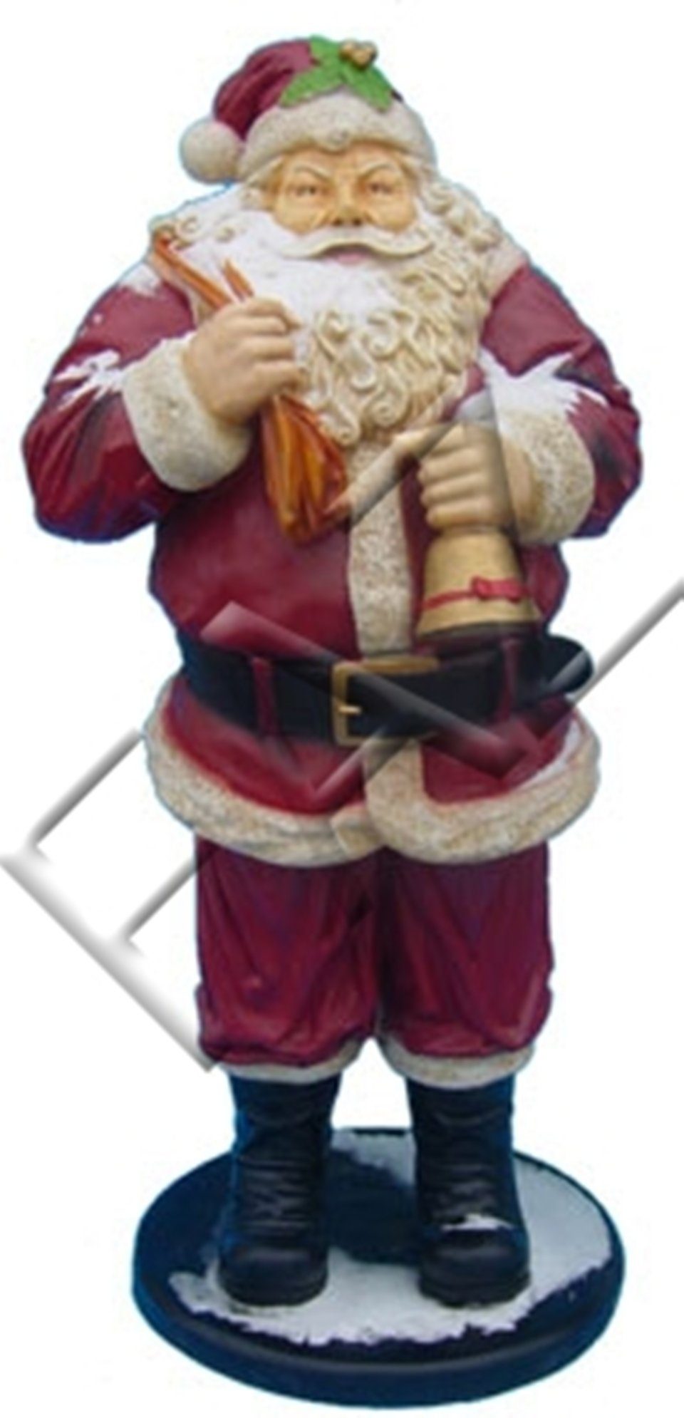 JVmoebel Skulptur Design Weihnachtsmann Gross Laminat Statue Skulptur Figuren Skulpturen XXL Neu