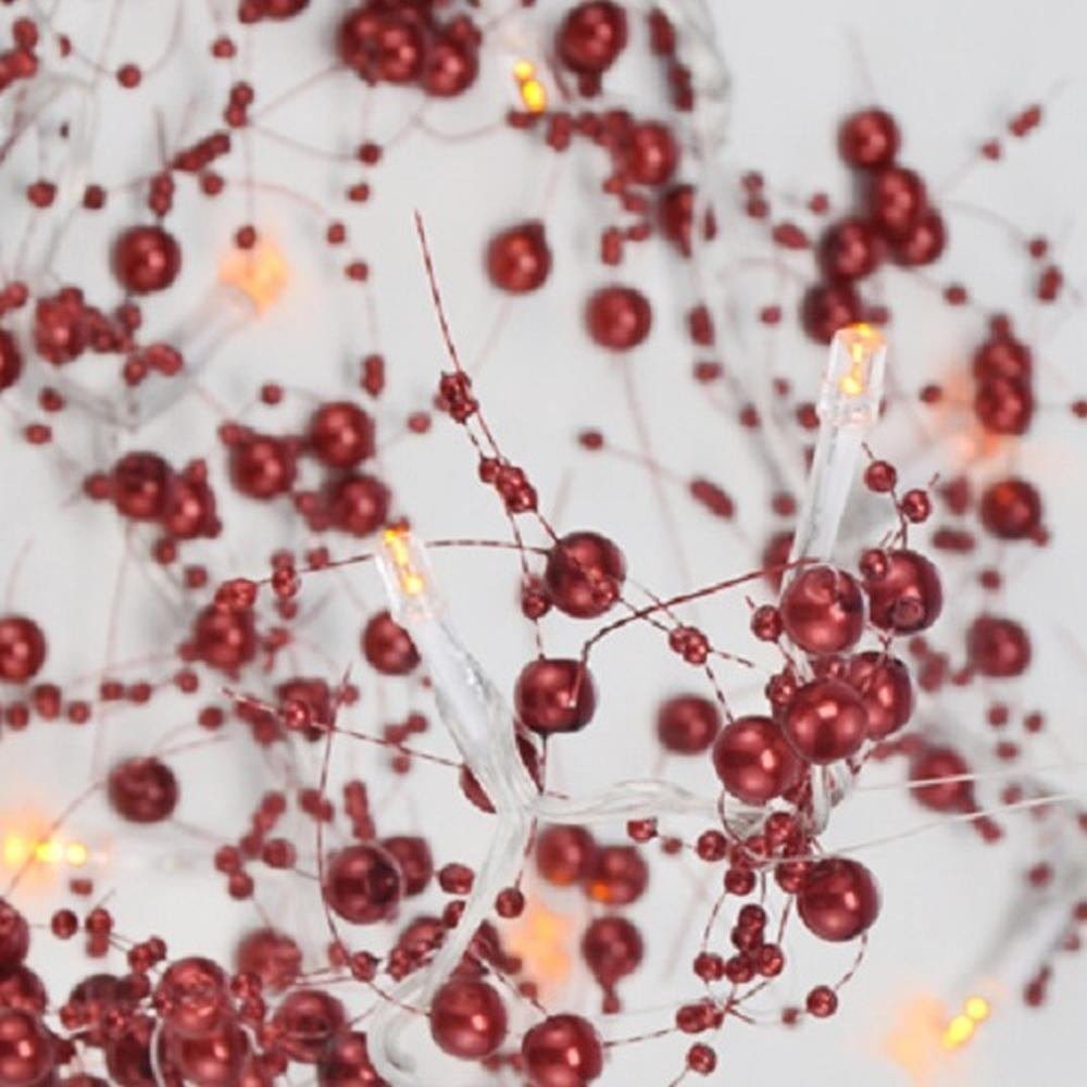 Haushalt International LED-Lichterkette 54161-r 20er LED-Perlenlichterkette günstig online kaufen