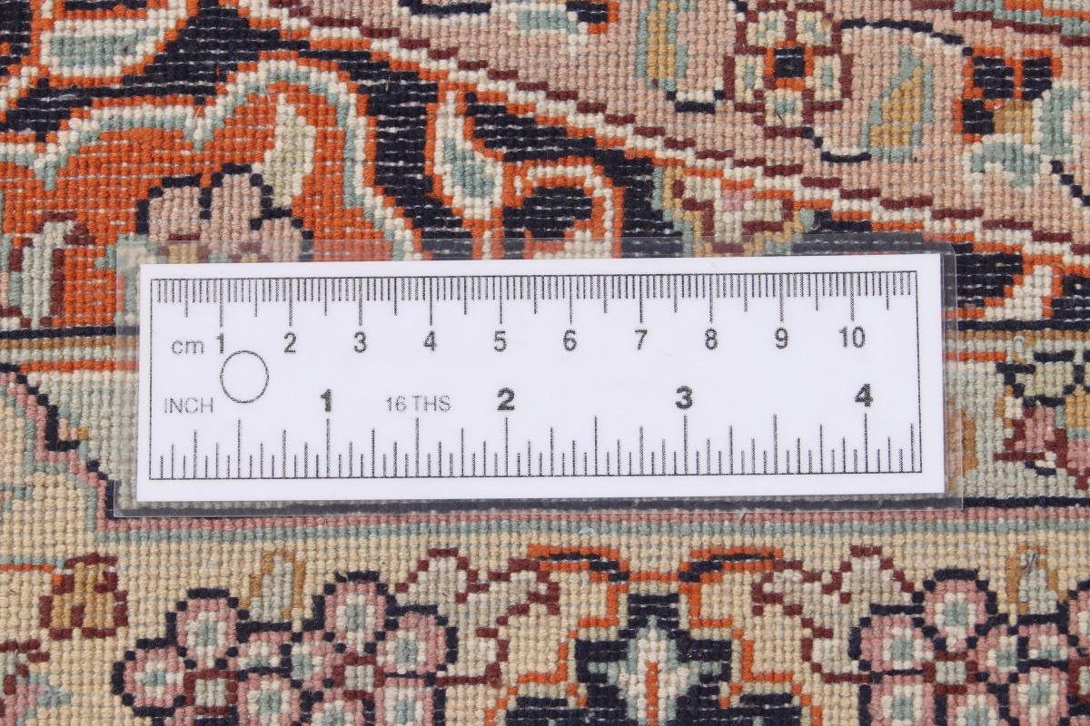 mm 4 Seide Trading, rechteckig, 97x155 Handgeknüpfter Seidenteppich Orientteppich, Nain Kaschmir Höhe:
