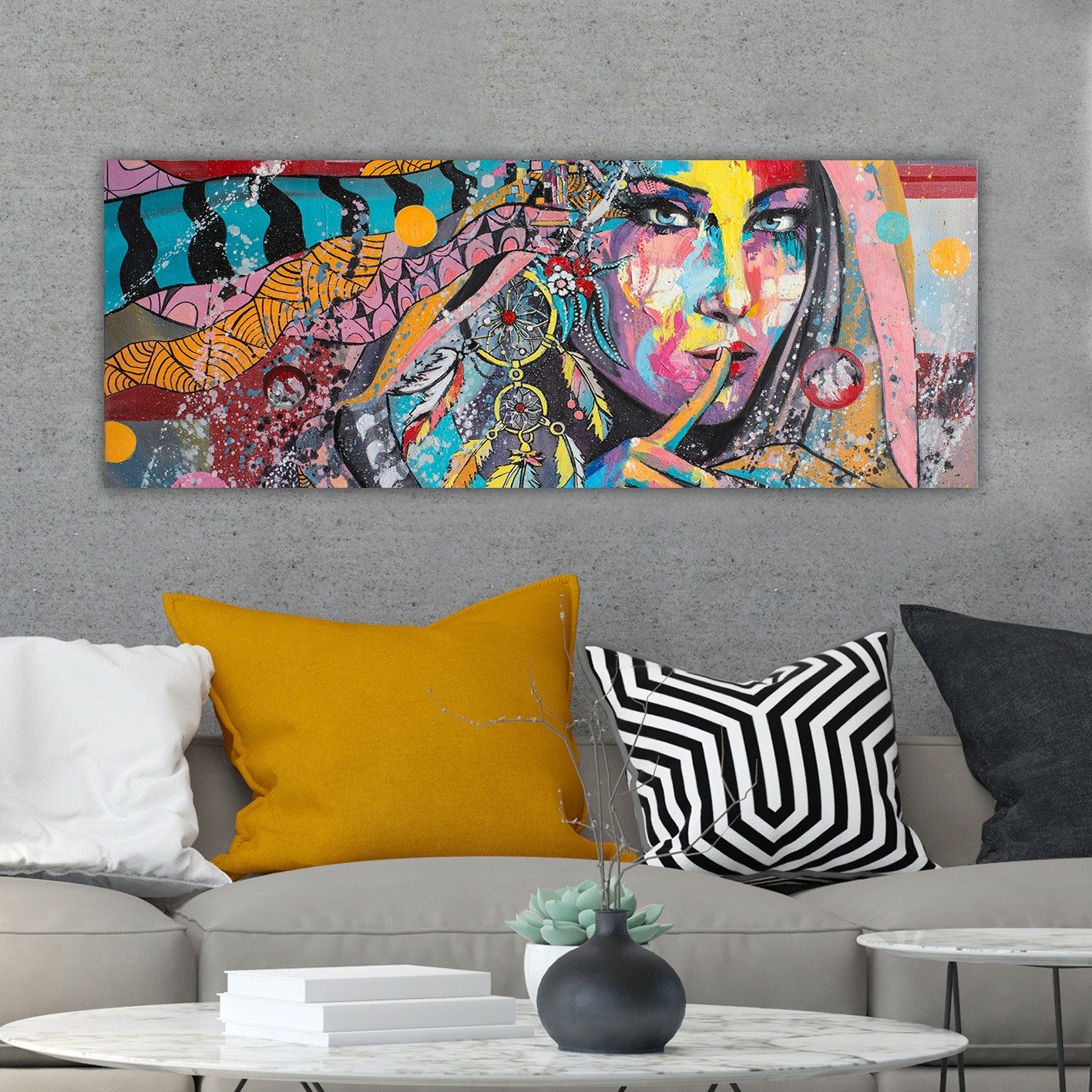 Wallity leinwandbild tns1142 30 x 80 cm