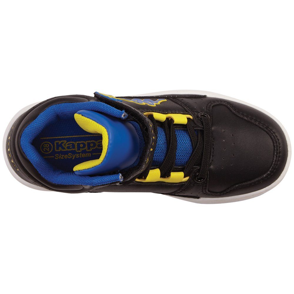 Kappa Sneaker - mit Elastikschnürung black-blue Klettverschluss &