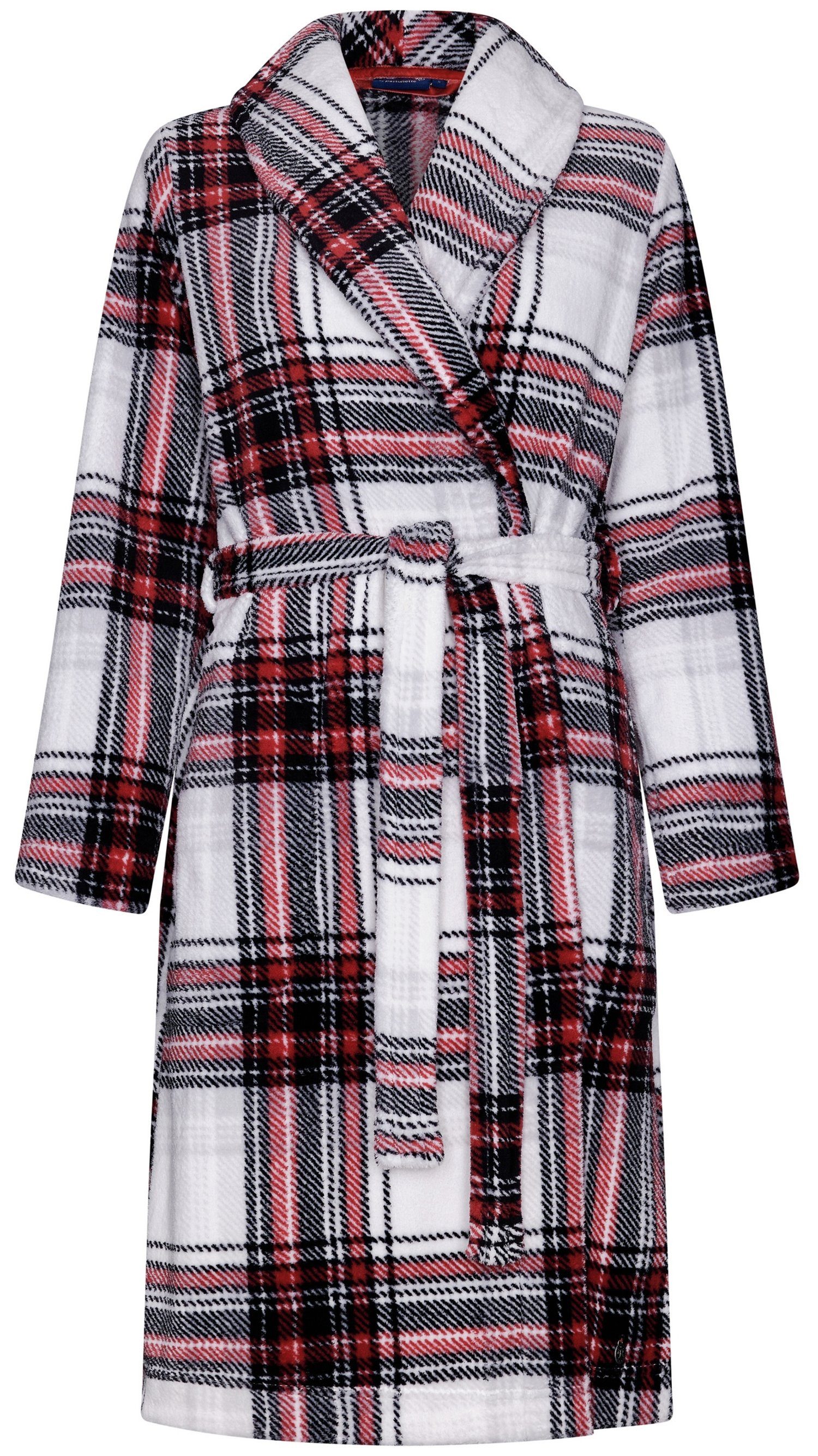 Rebelle Damenbademantel Damen Fleece Bademantel, Midi, Polyester, Schalkrag günstig online kaufen