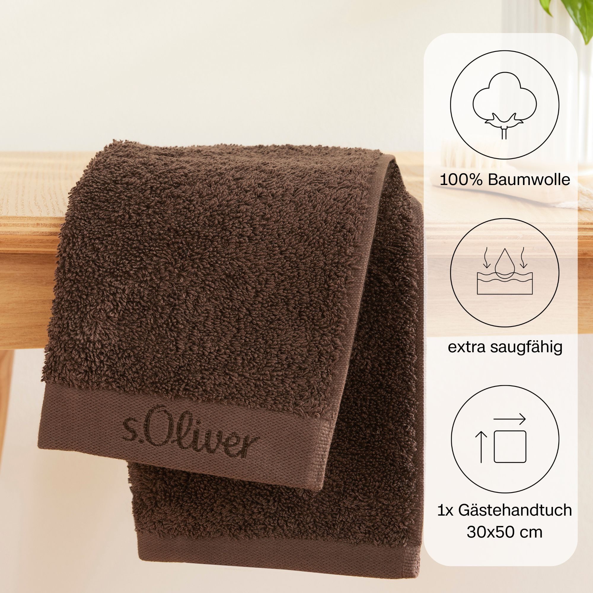 s.Oliver Gästehandtuch s.Oliver, Premium Qualität, 600 günstig online kaufen