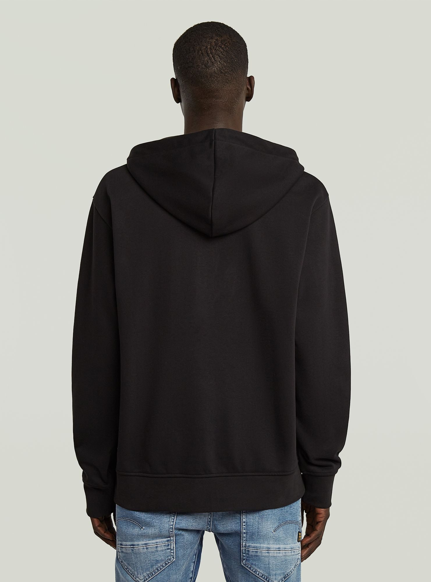 G-STAR Longpullover Script Half Zip Hoodie