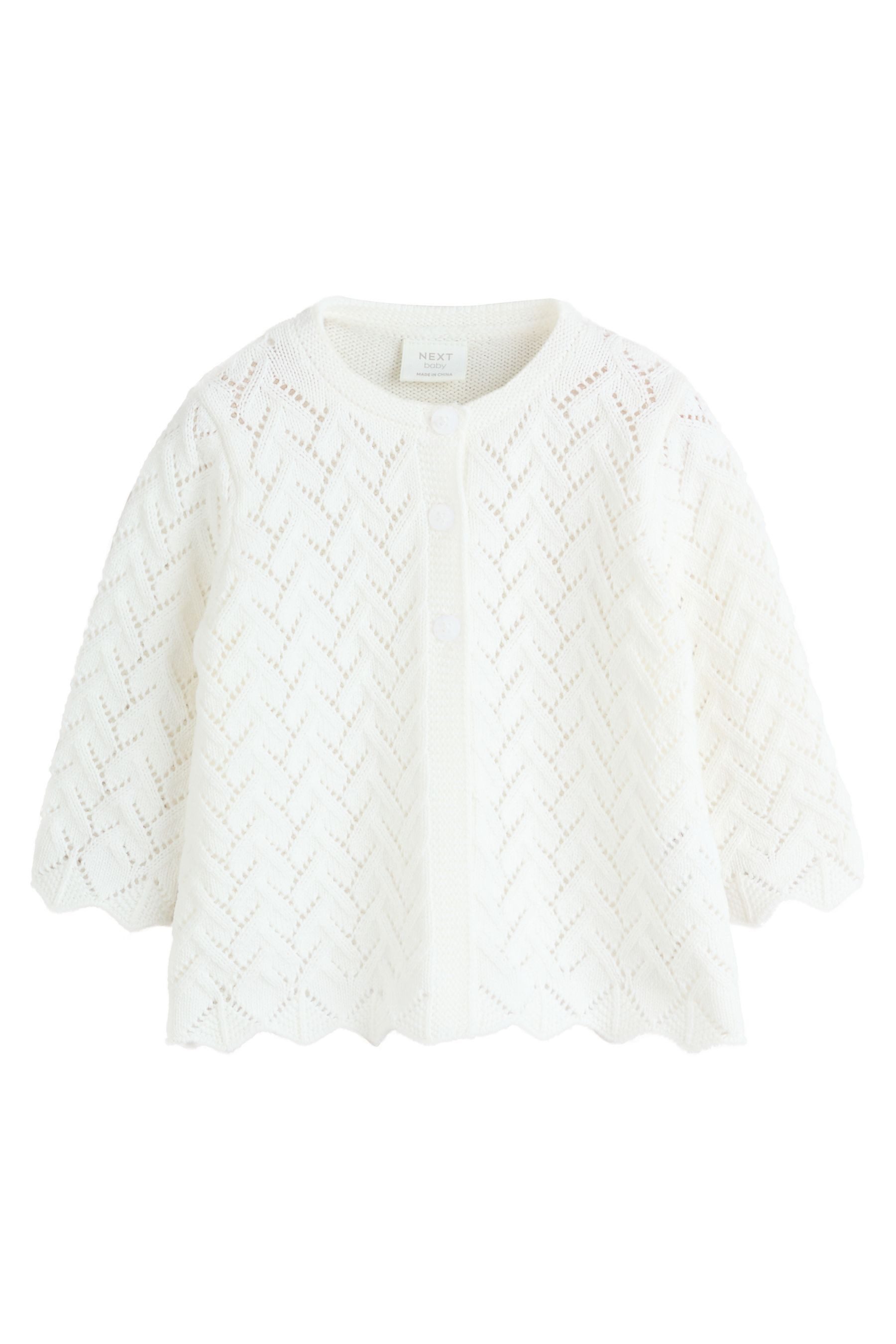 Strickjacke Strickjacke mit Lochmuster für Babys