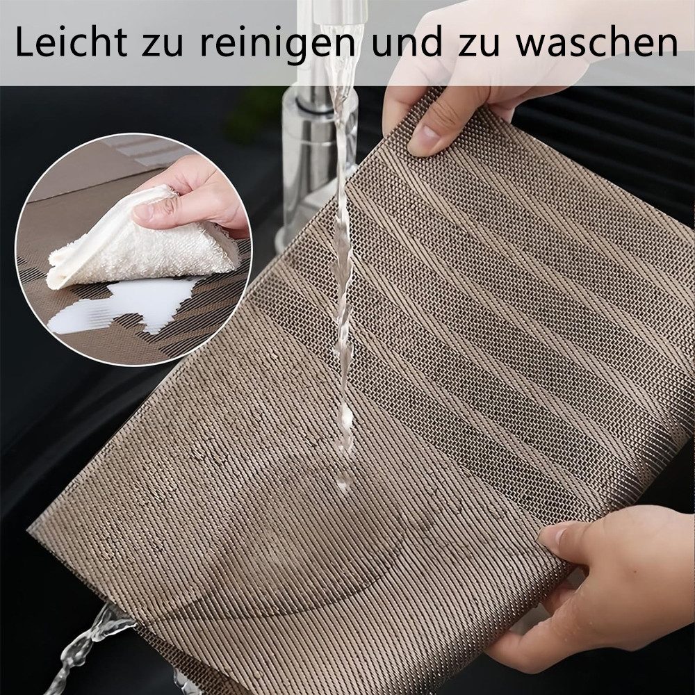 TUWENA Platzset 6er Set Platzsets rutschfest PVC, Platzdeckchen für Zuhause Restaurant – Bild 5 von 5