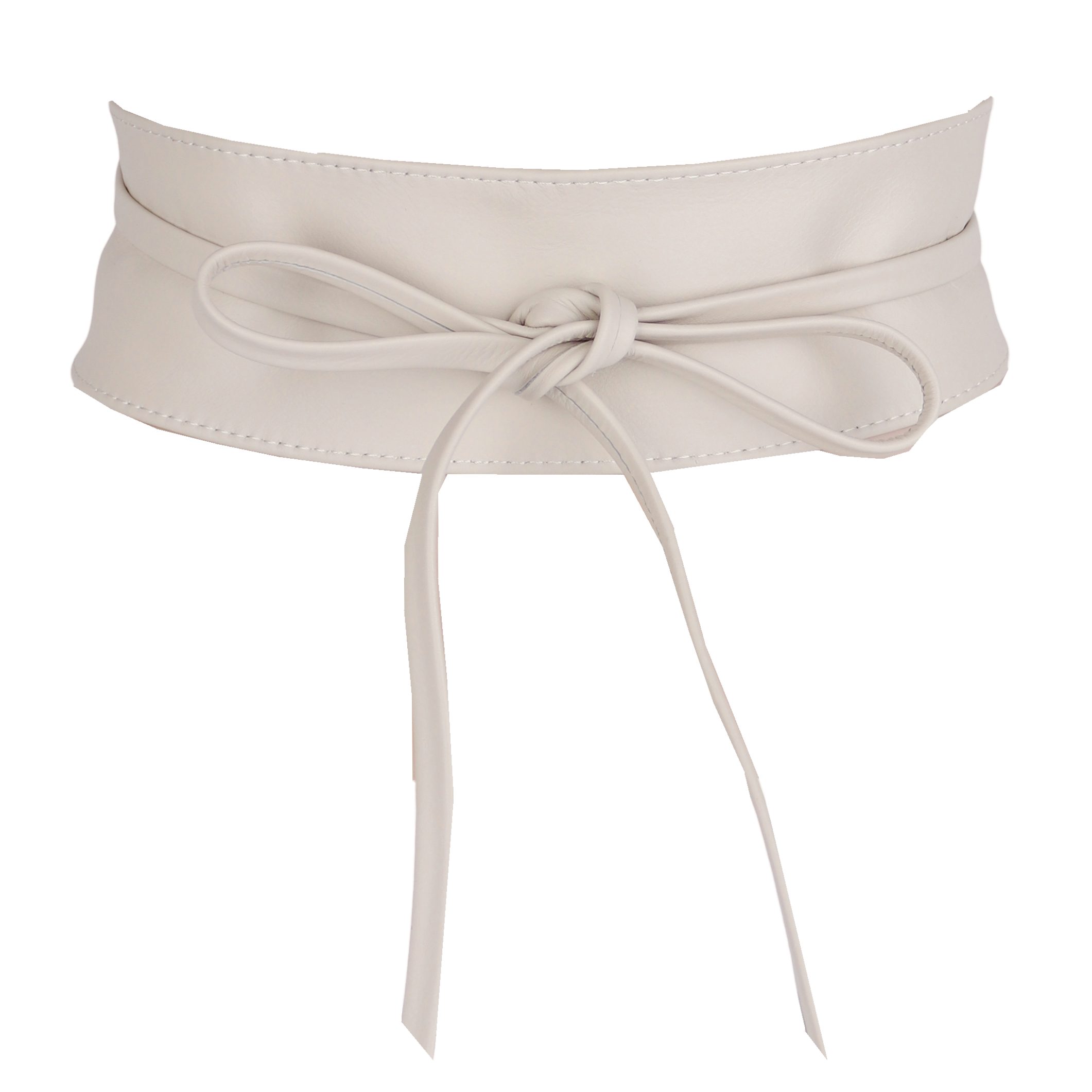 MIRROSI Taillengürtel Wickelgürtel aus Echtleder, Schleife mit breitem Bund (mit breitem Bund zum Wickeln, 7cm Breit, 265cm lang) OBi Gürtel, Bindegürtel, Schnürgürtel, Wickelgürtel