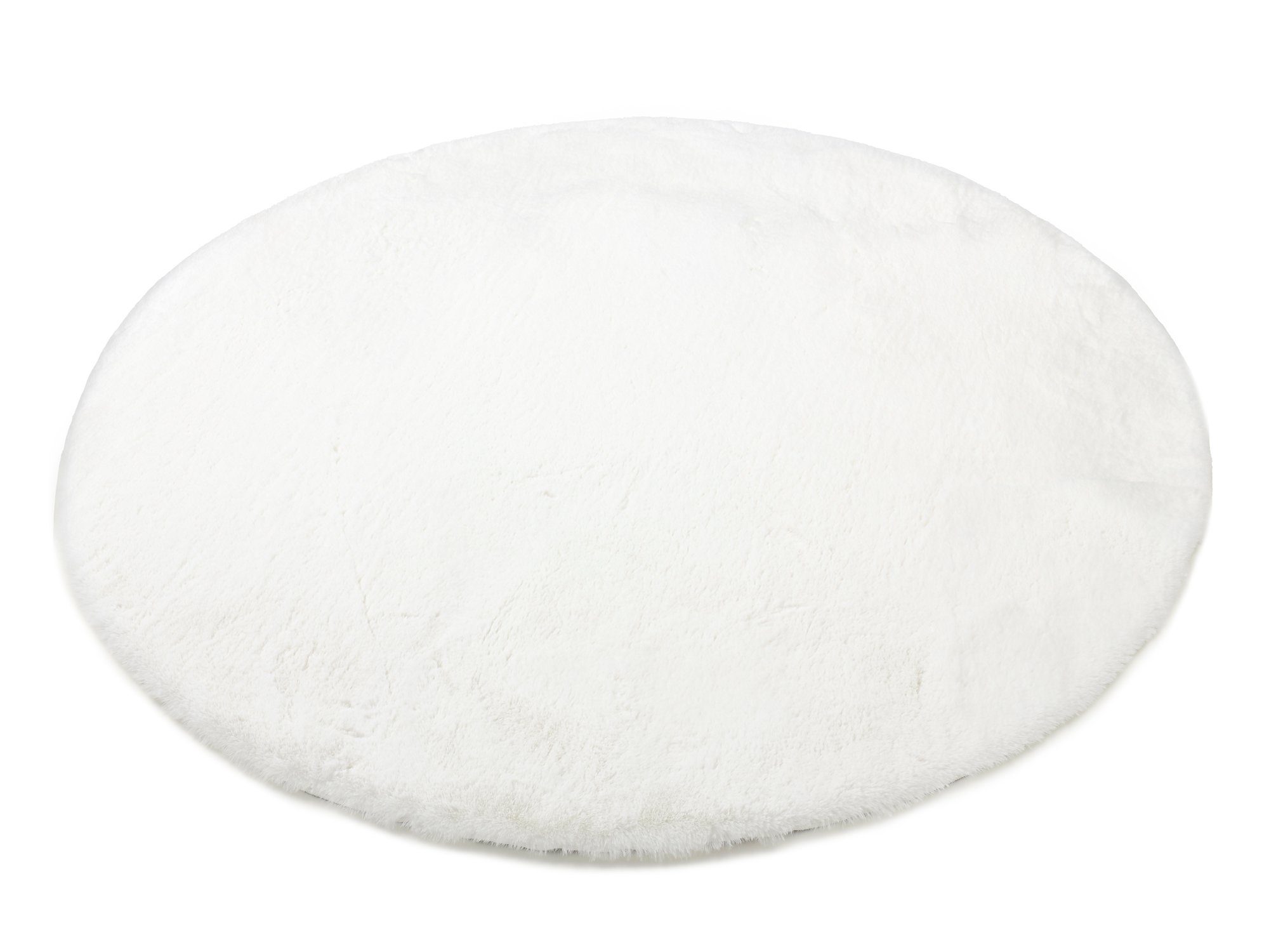 OCI DIE TEPPICHMARKE Hochflor-Teppich ROCKY SOFT, Fell Haptik, rund, Höhe: 35 mm, Kunstfell, weich, kuschelig, maschinell gewebt, Kaninchen Haptik – Bild 3 von 5