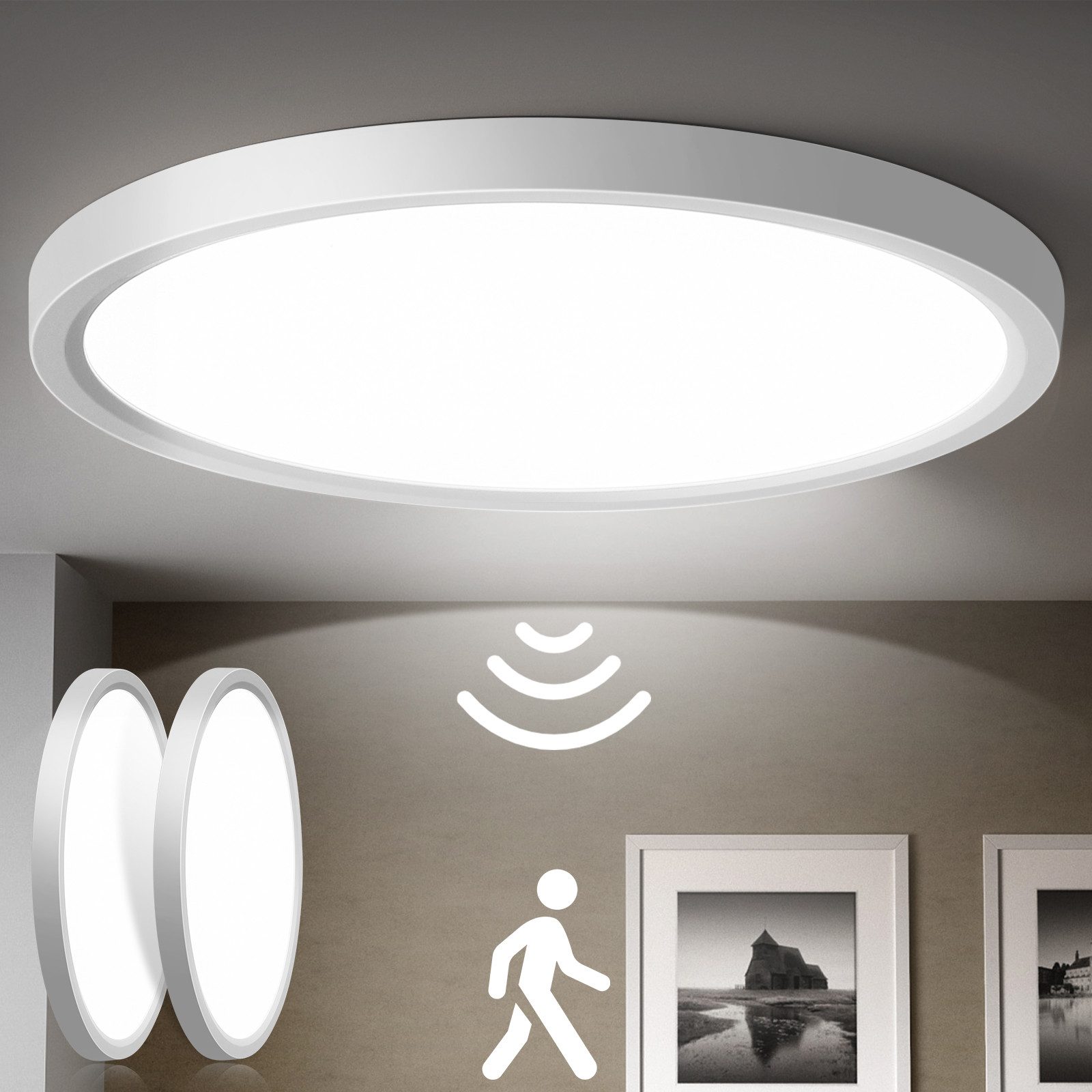 Oraymin LED Deckenleuchte Deckenlampe mit Bewegungsmelder günstig online kaufen
