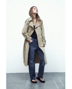 FIDDY Trenchcoat Lässige Windjacke für Damen im schlichten Stil