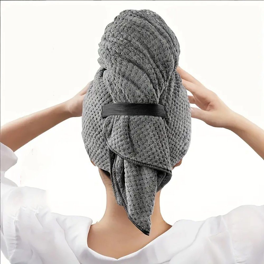 L.Ru UG Turban-Handtuch Turban-Handtuch, (1-St), Duschhaube, Badetuch, Handtuch für trockenes Haar, großes Handtuch
