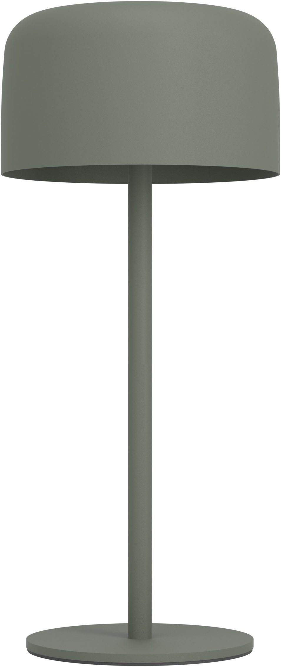 EGLO Tischleuchte ROCCANOVA Tischlampe - Stahl - SOLAR-LED - 2,8W - IP44, Dimmfunktion, USB-Anschluss mit Ladefunktion, mehrere Helligkeitsstufen, LED fest integriert, Warmweiß, Solarleuchte, Außentischleuchte, Akku, Leselampe, H30 x Ø13,5 cm