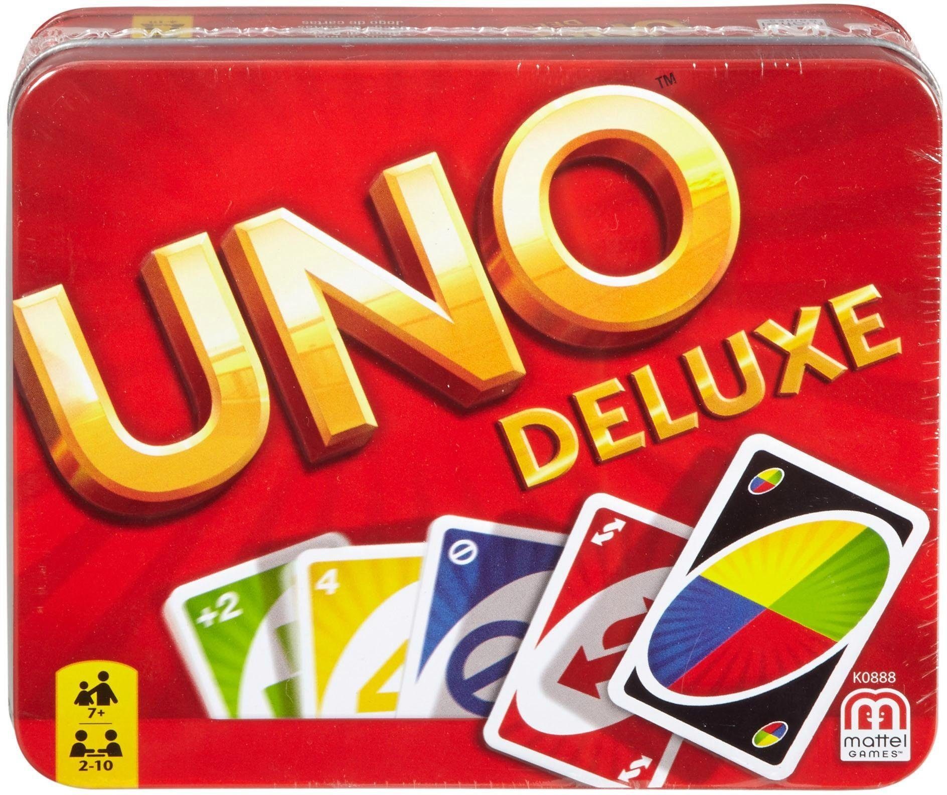 Mattel games Spiel UNO Deluxe in Metalldose