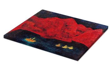 Posterlounge Leinwandbild Paul Klee, Südliche Küste abends, Malerei