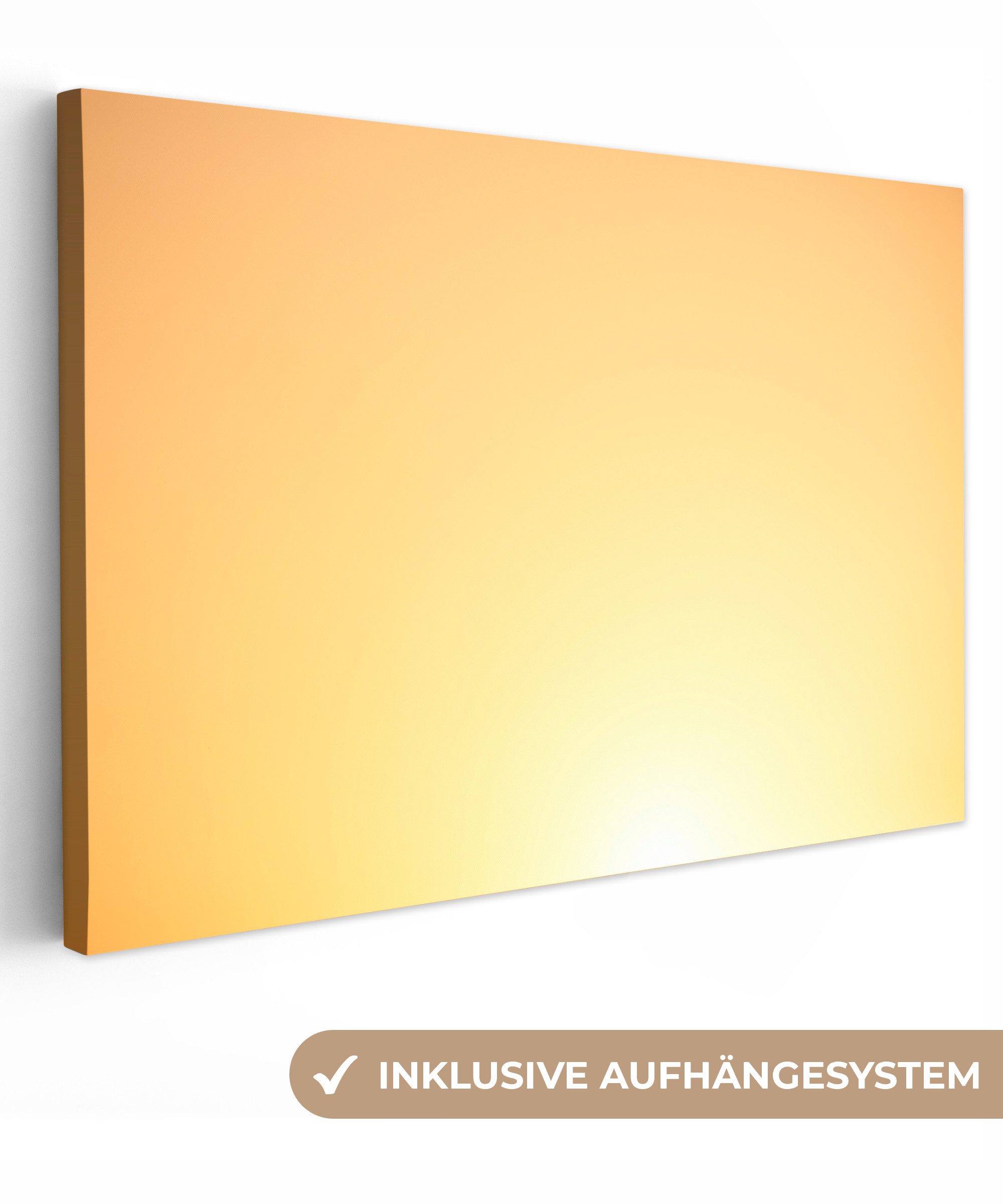 OneMillionCanvasses® Leinwandbild Sonne mit gelbem Schimmer, Fotodruck (1 S günstig online kaufen