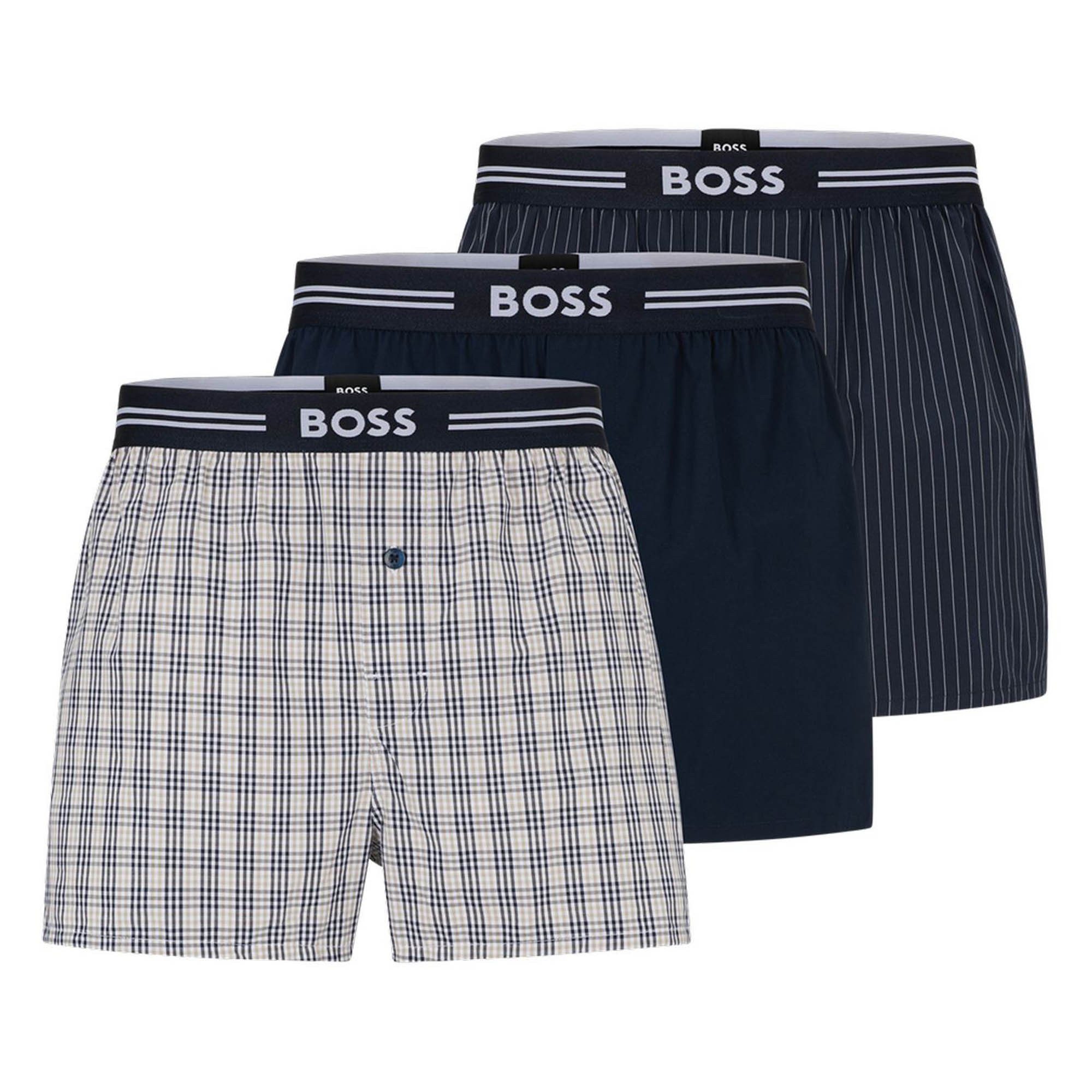 BOSS Boxershorts Herren Web-Boxershorts 3er Pack günstig online kaufen