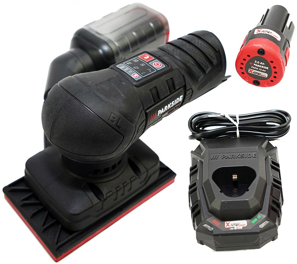 PARKSIDE PERFORMANCE® Akku-Schwingschleifer 12V Akku Schwingschleifer PASSP 12, max. 10000 U/min