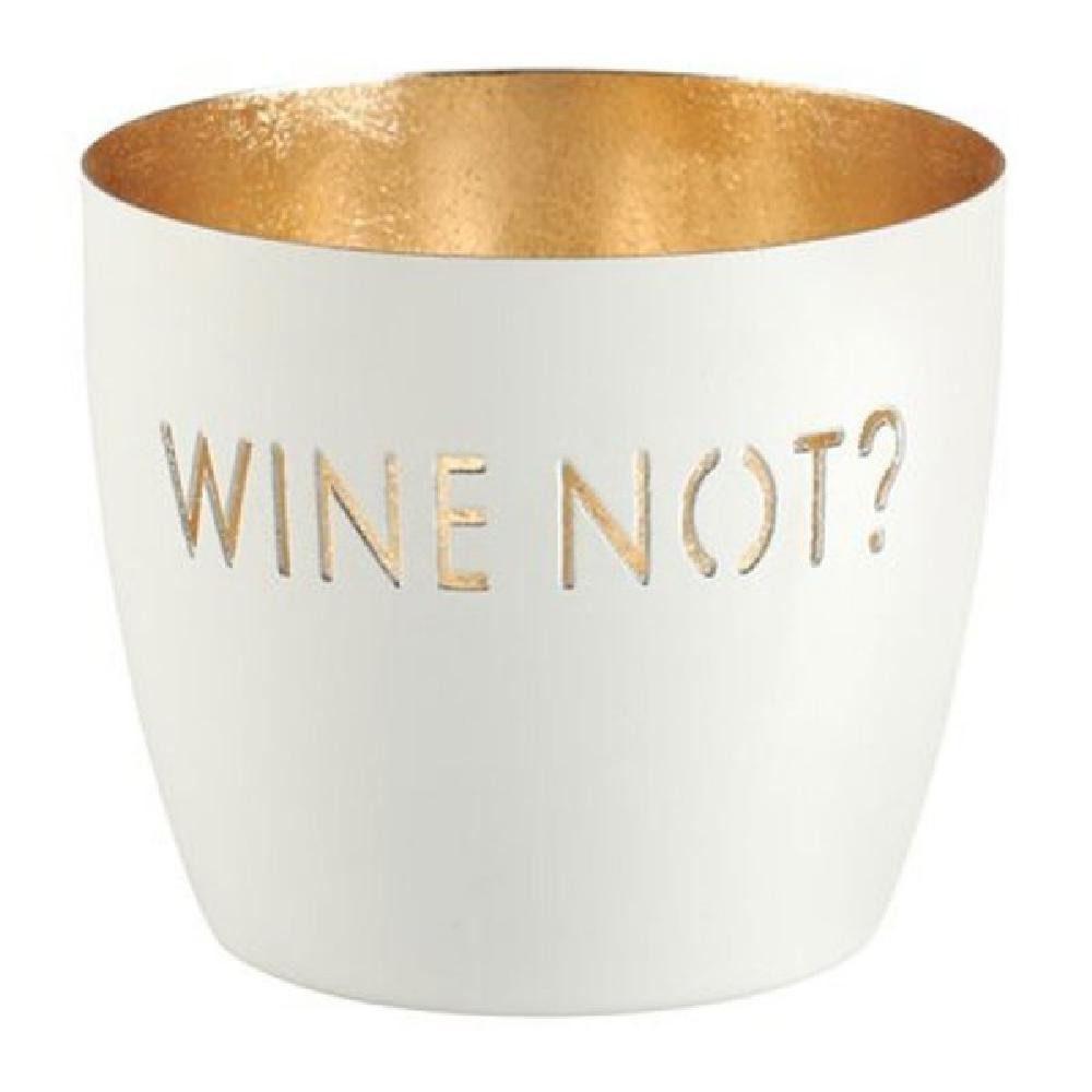 Giftcompany Windlicht Windlicht Madras Wine Not? Weiß/Gold günstig online kaufen