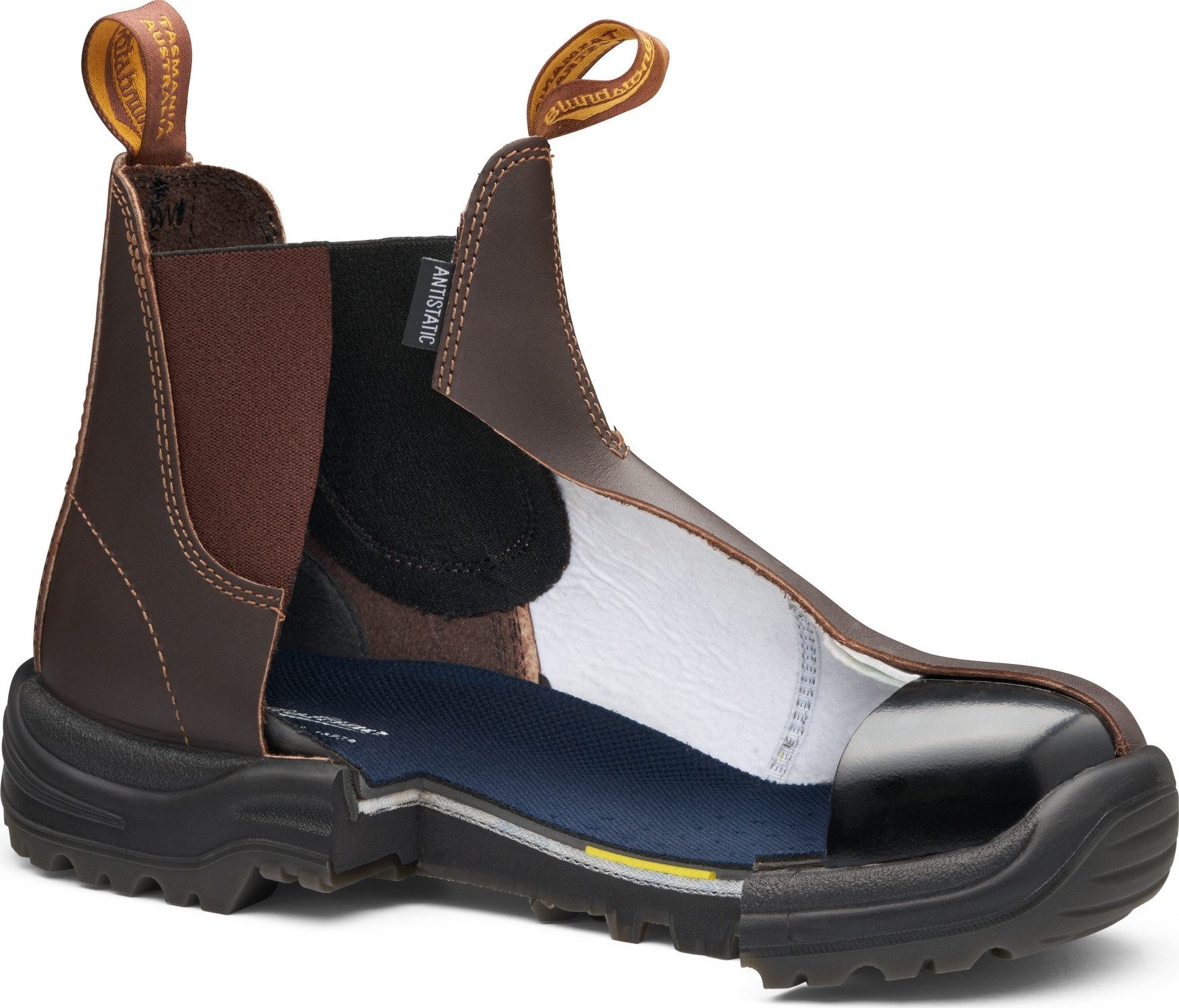 Blundstone 122 Safety Series Stiefel Chestnut Brown Leather – Bild 3 von 5