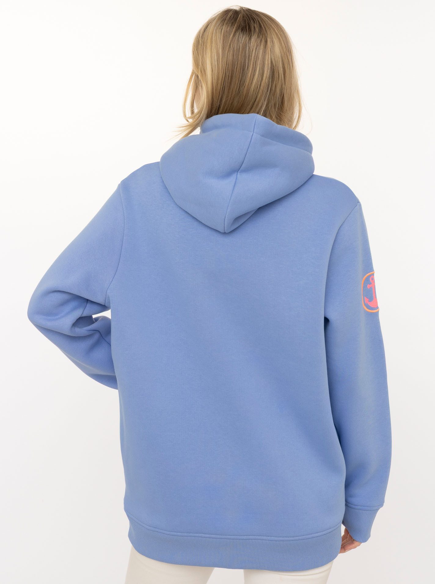 Zwillingsherz Hoodie "Moin Moin Möwe" mit nordischem Gruß, lustiger Möwe, Fronttasche