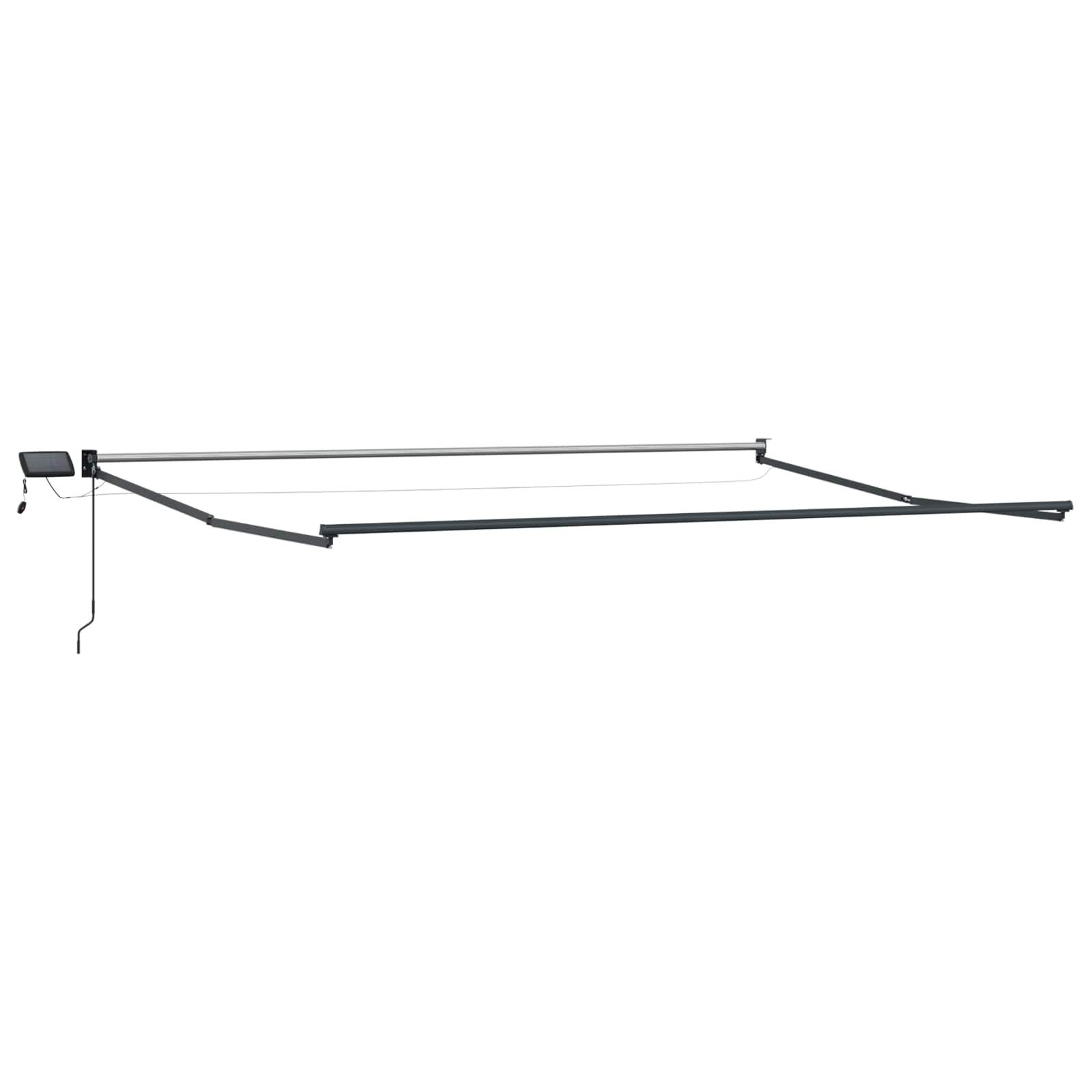 vidaXL Markise Elektrisches Markisenrahmen Anthrazit 4,5 × 3 m Aluminium (1-St)