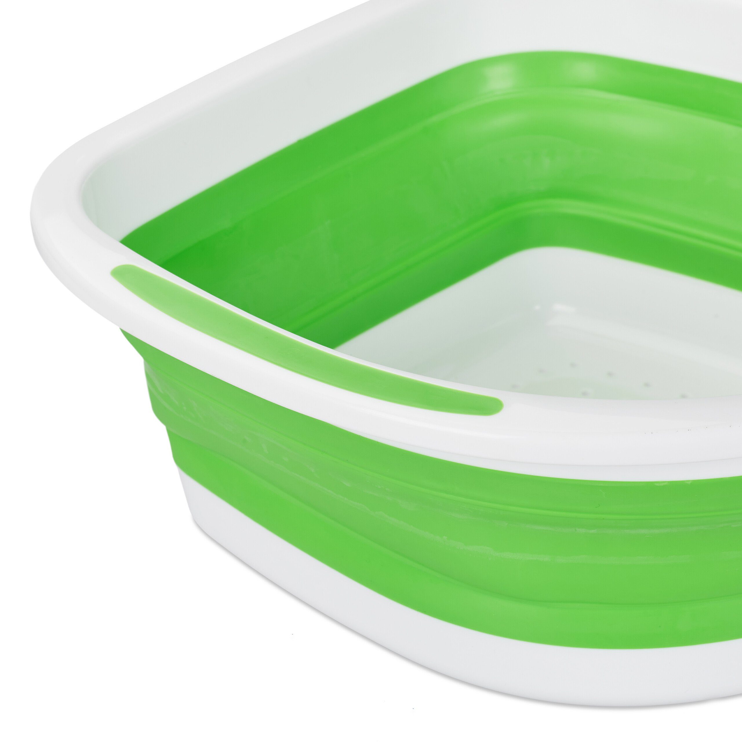 Kunststoff, Sieb, Grün Grün relaxdays Faltbares Weiß Küchensieb