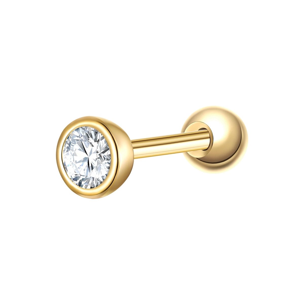 Glanzstücke München Single-Ohrstecker gelbgold günstig online kaufen